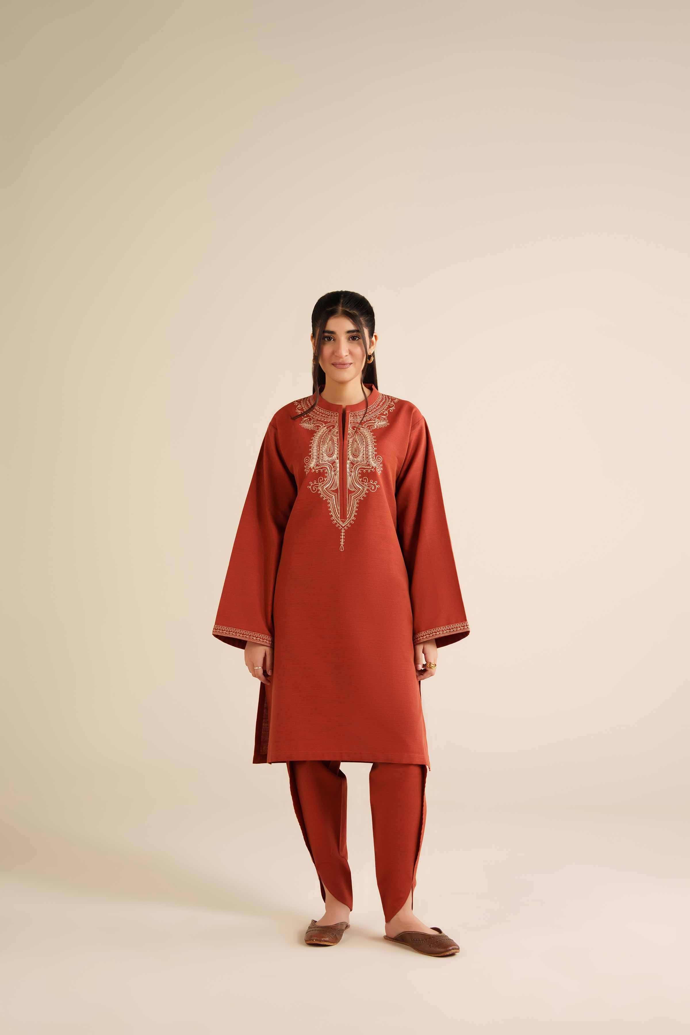 2 Piece - Embroidered Suit - PW25-218 for Women - Pret Collection | Nishat | Shop Online