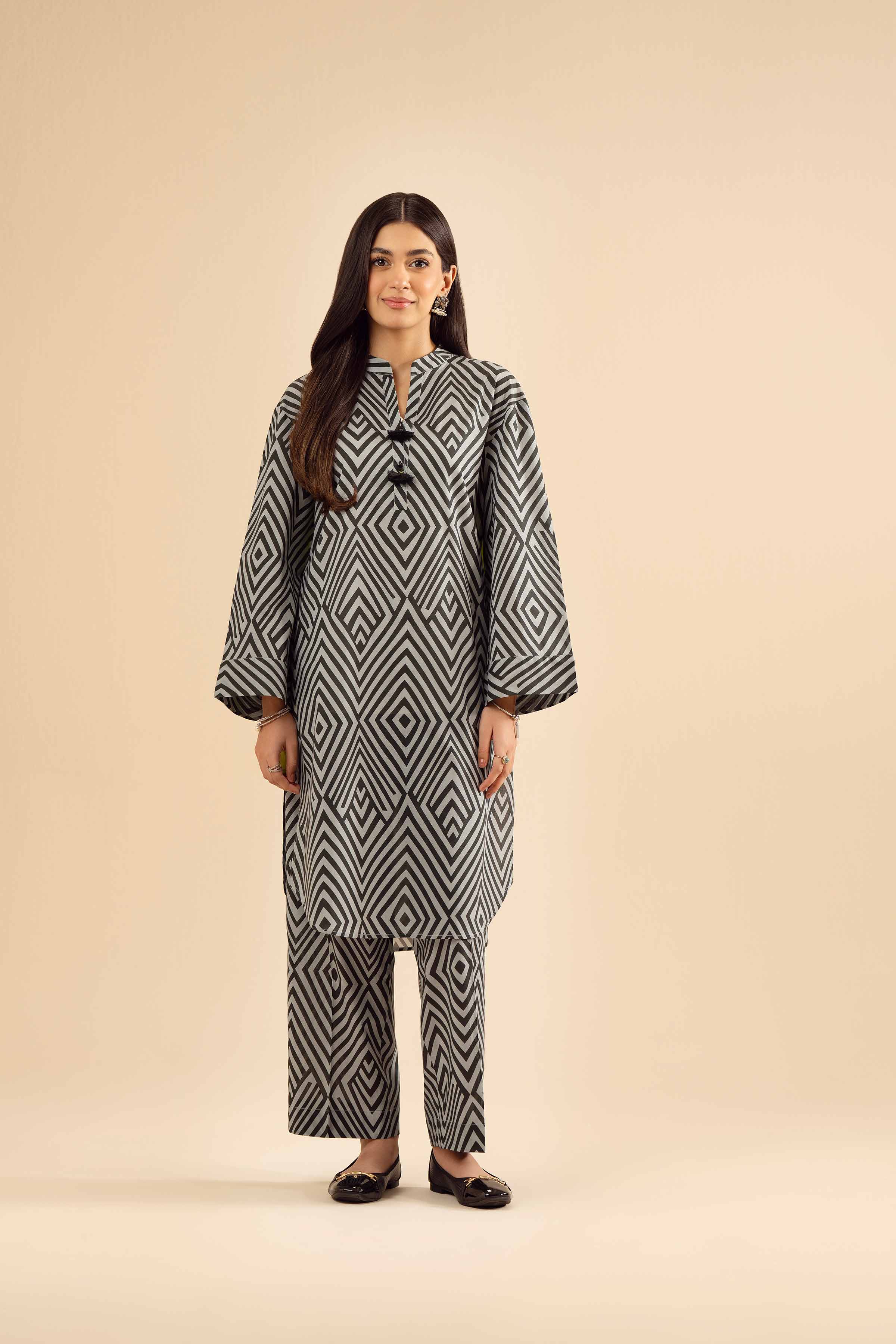 2 Piece - Printed Suit - PW25-22 for Women - Pret Collection | Nishat | Shop Online