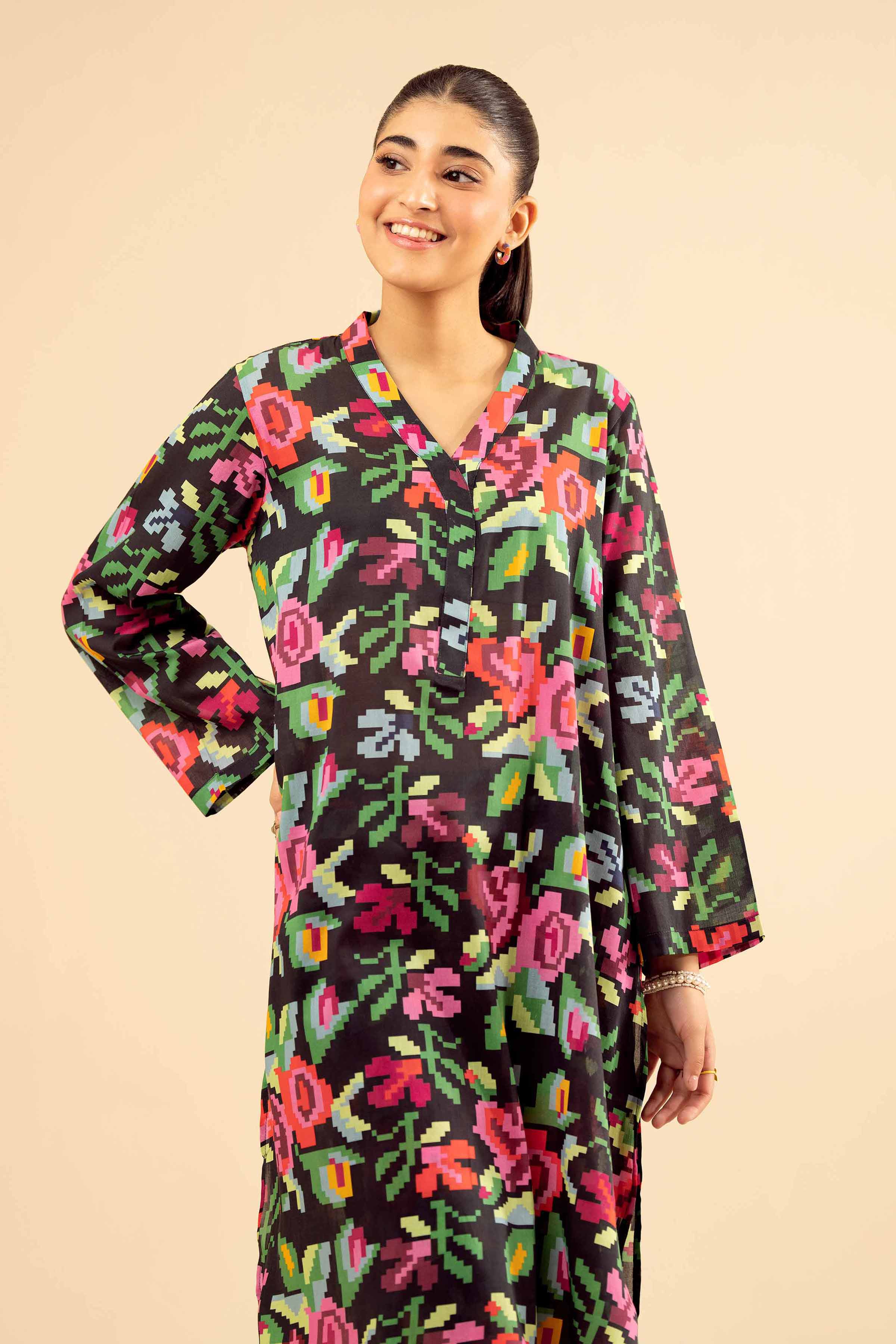 2 Piece - Printed Suit - PW25-23 for Women - Pret Collection | Nishat | Shop Online