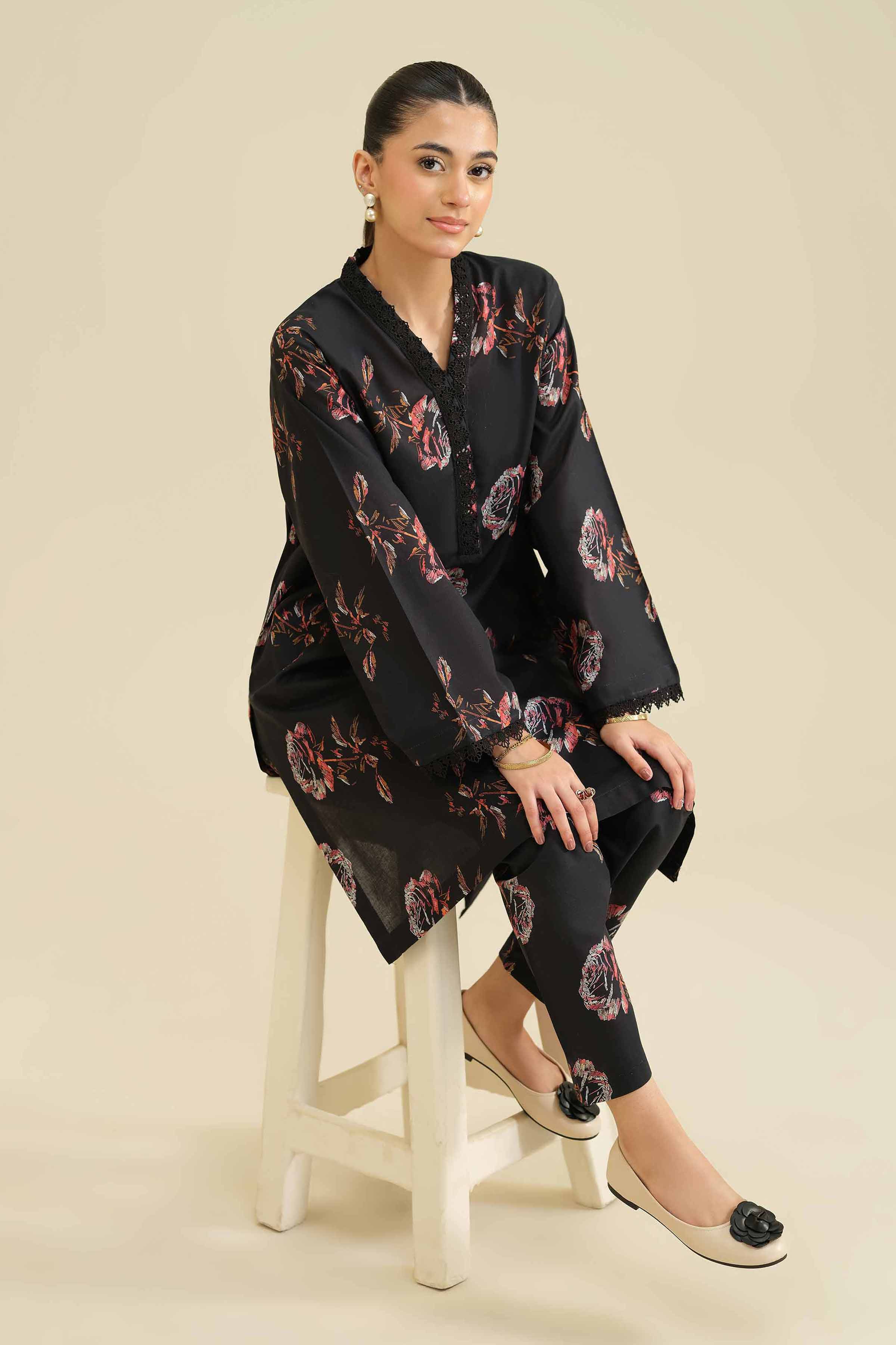 2 Piece - Printed Suit - PW25-25 for Women - Pret Collection | Nishat | Shop Online