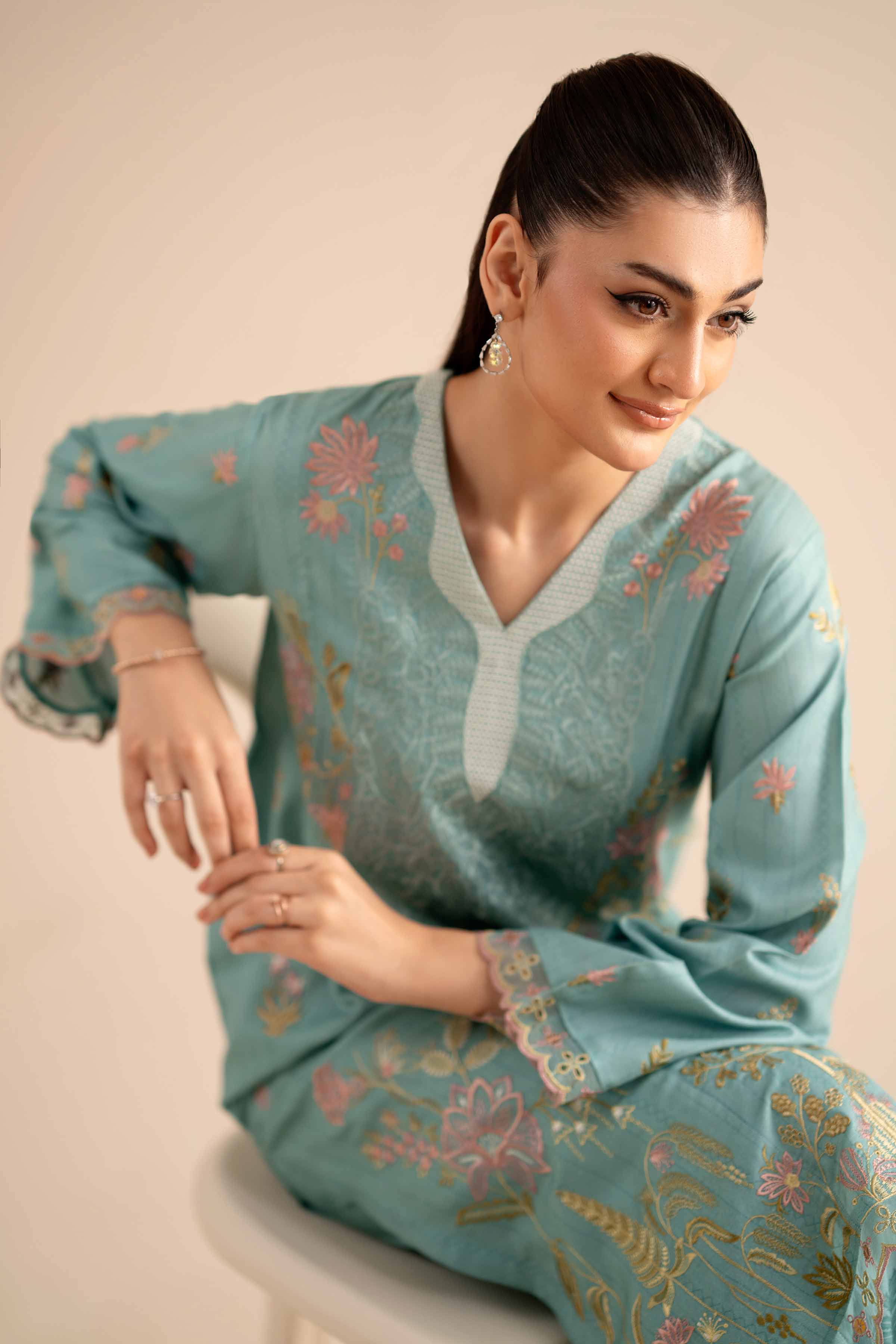 2 Piece - Embroidered Suit - PW25-257 for Women - Pret Collection | Nishat | Shop Online