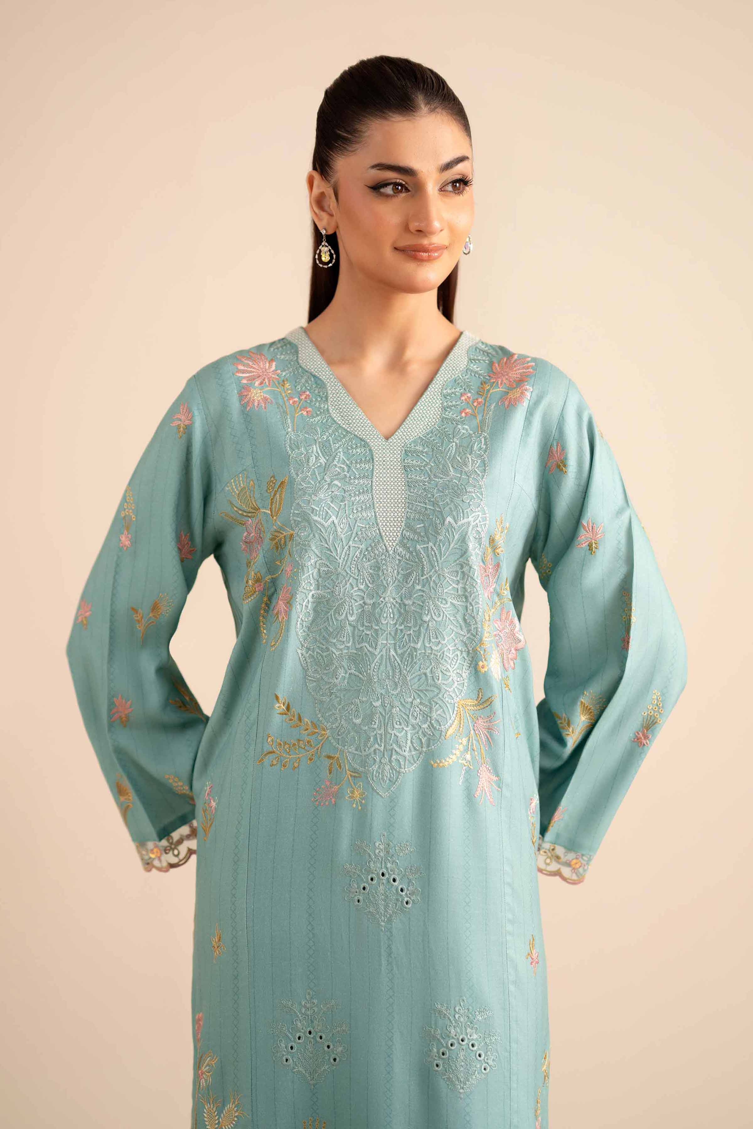 2 Piece - Embroidered Suit - PW25-257 for Women - Pret Collection | Nishat | Shop Online