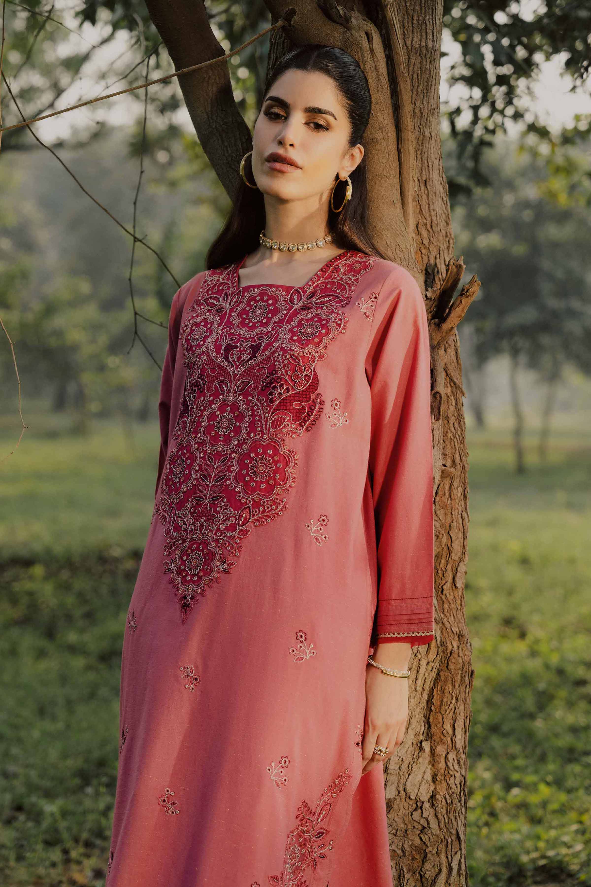 2 Piece - Embroidered Suit - PW25-258 for Women - Pret Collection | Nishat | Shop Online