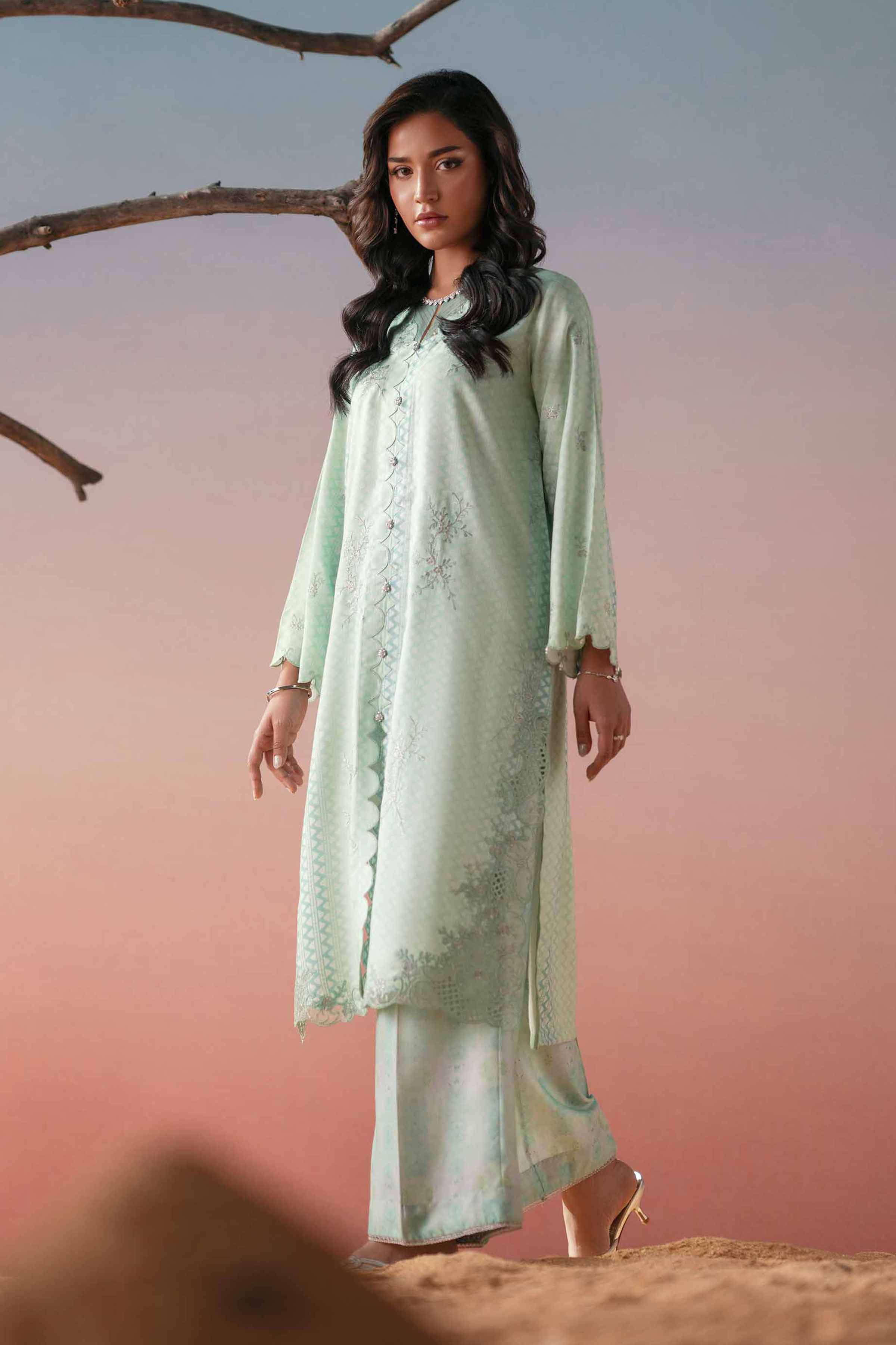 2 Piece - Printed Embroidered Suit - PW25-259 for Women - Pret Collection | Nishat | Shop Online