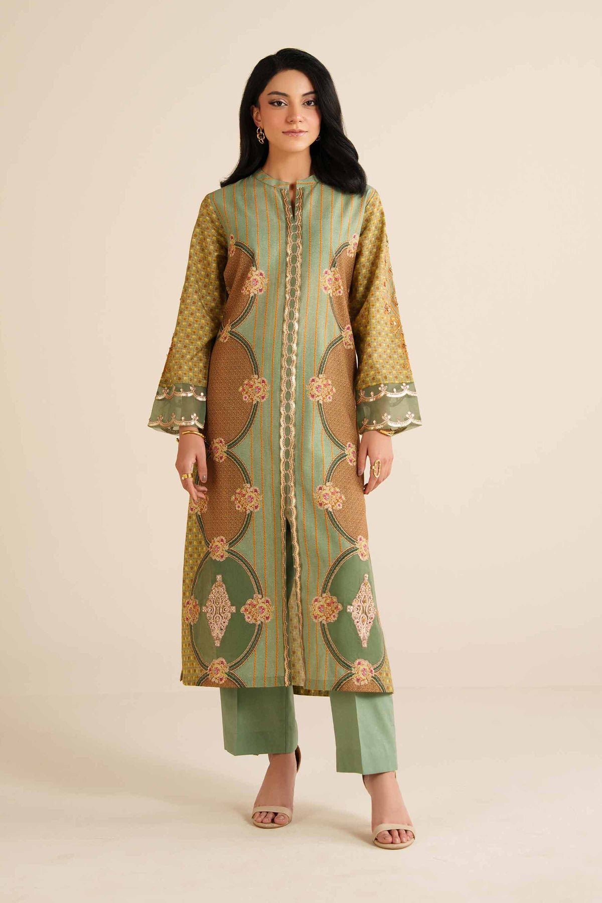 2 Piece - Printed Embroidered Suit - PW25-261 for Women - Pret Collection | Nishat | Shop Online