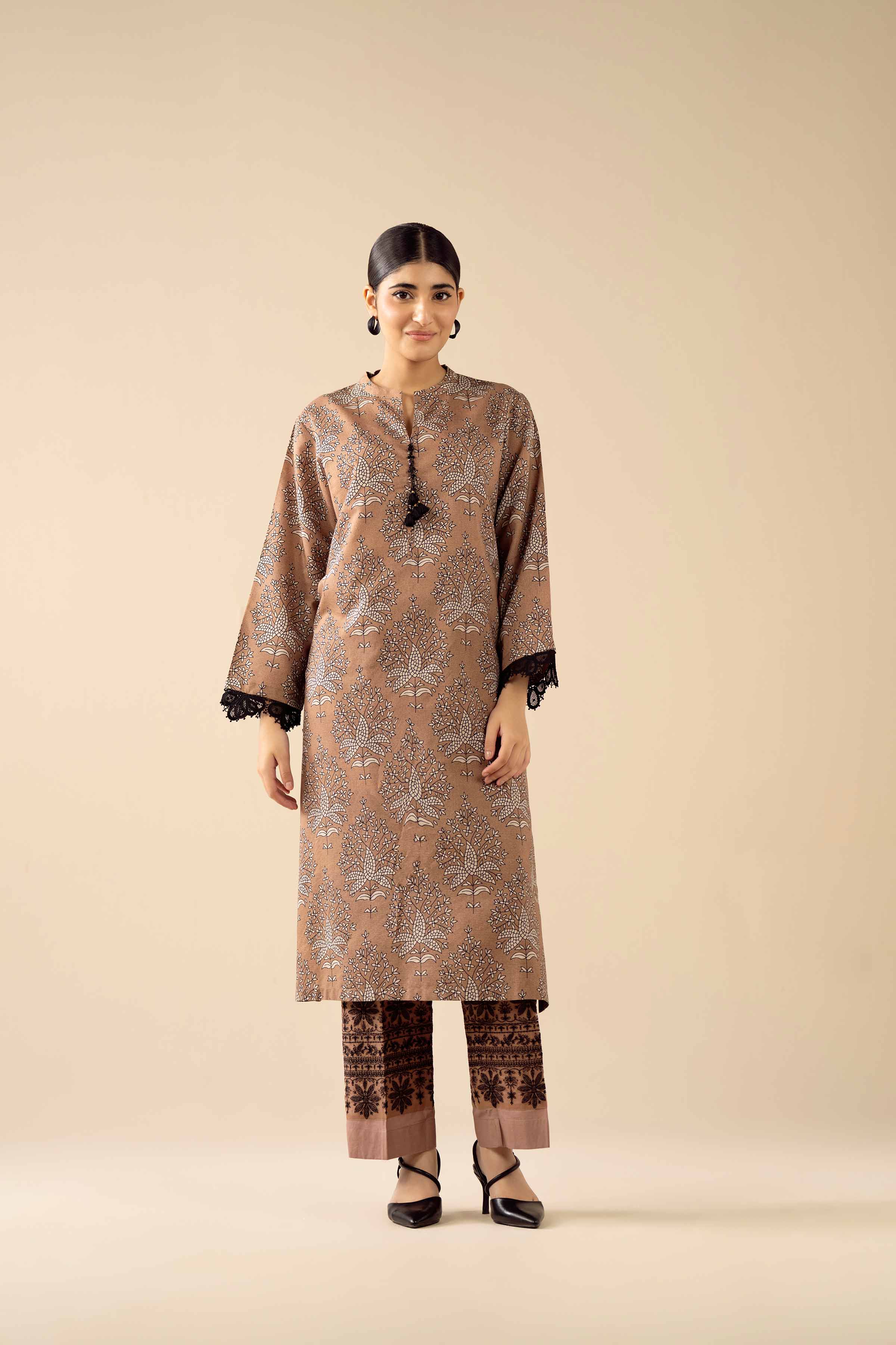 2 Piece - Printed Embroidered Suit - PW25-280 for Women - Pret Collection | Nishat | Shop Online