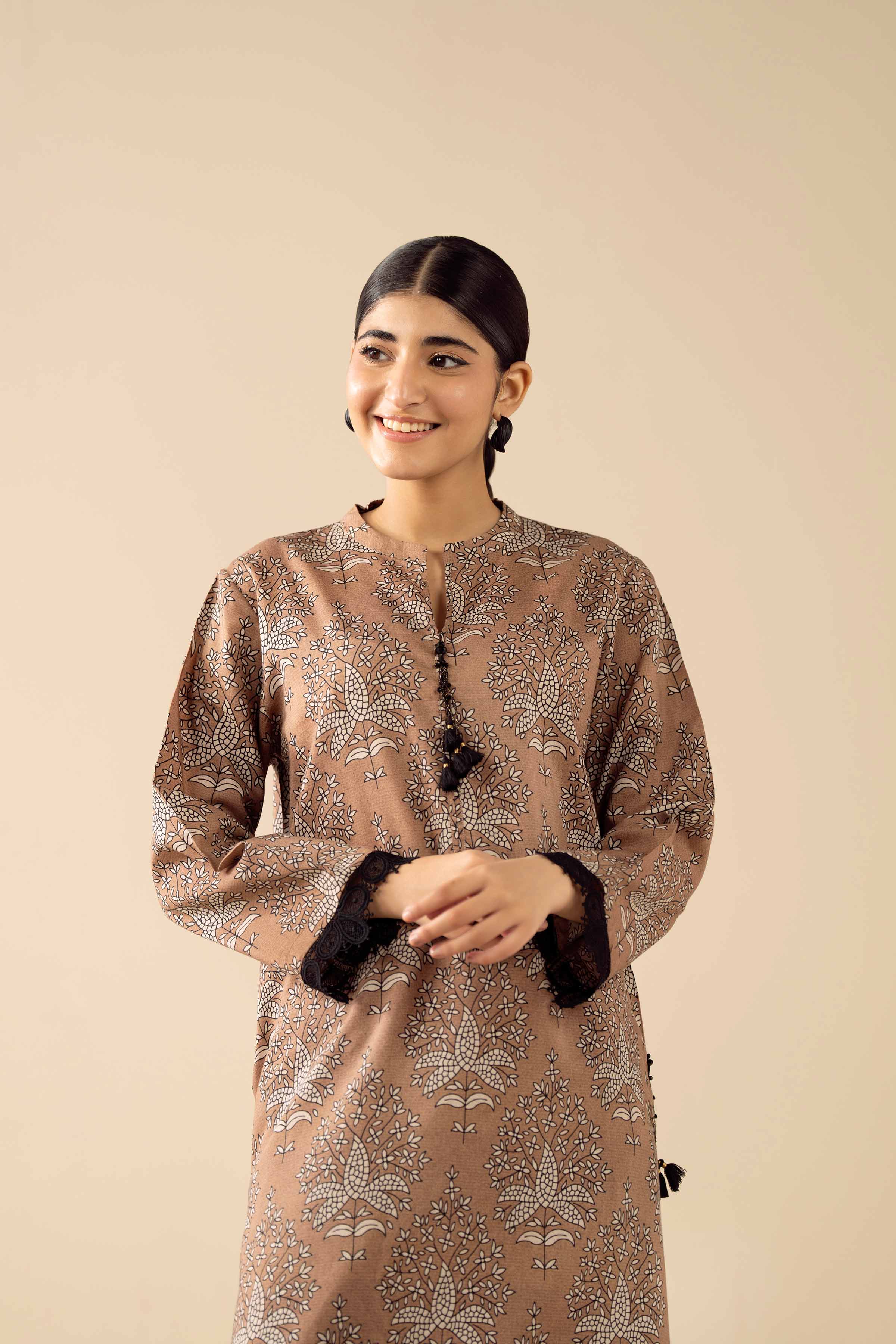 2 Piece - Printed Embroidered Suit - PW25-280 for Women - Pret Collection | Nishat | Shop Online