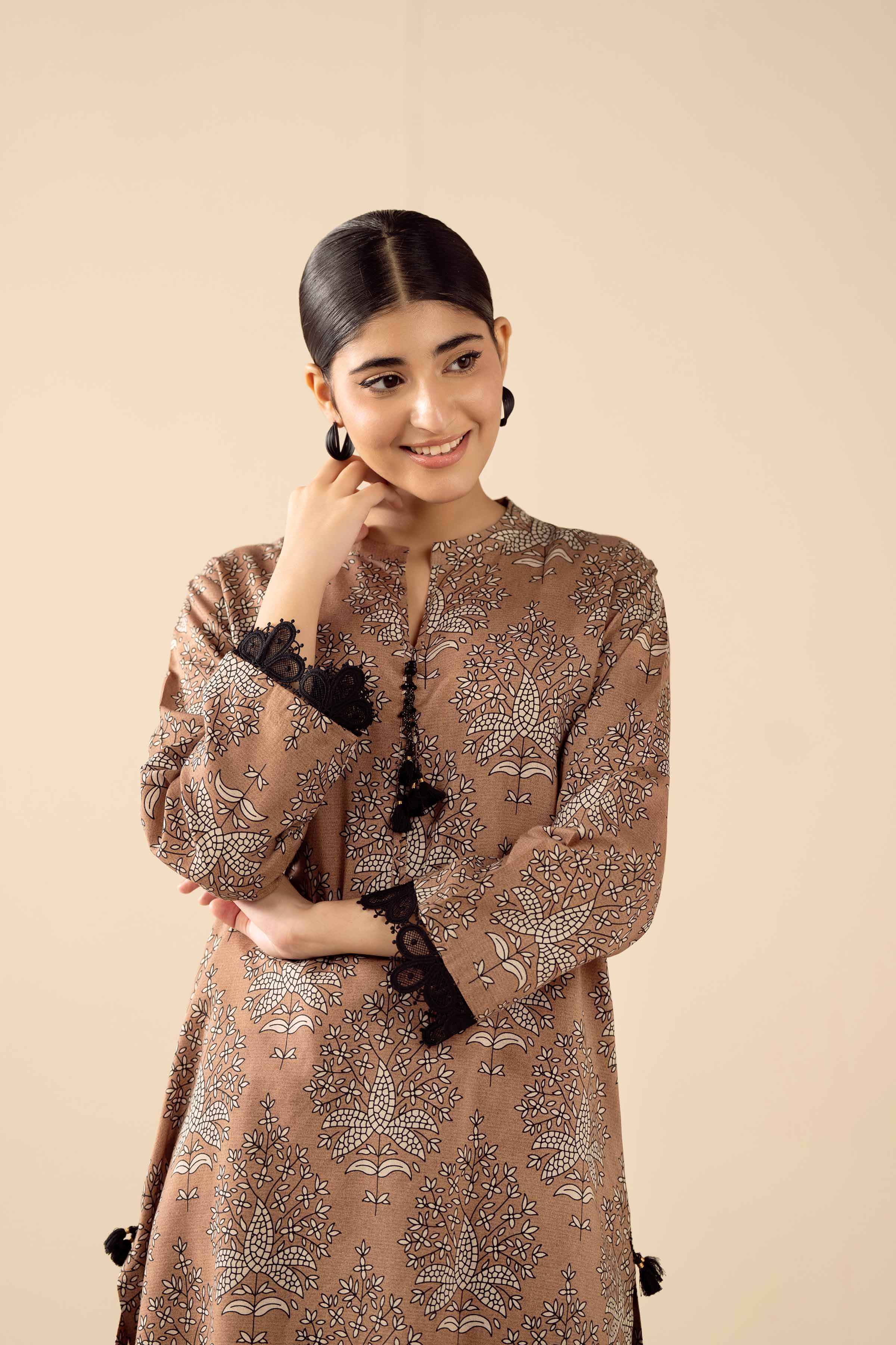2 Piece - Printed Embroidered Suit - PW25-280 for Women - Pret Collection | Nishat | Shop Online
