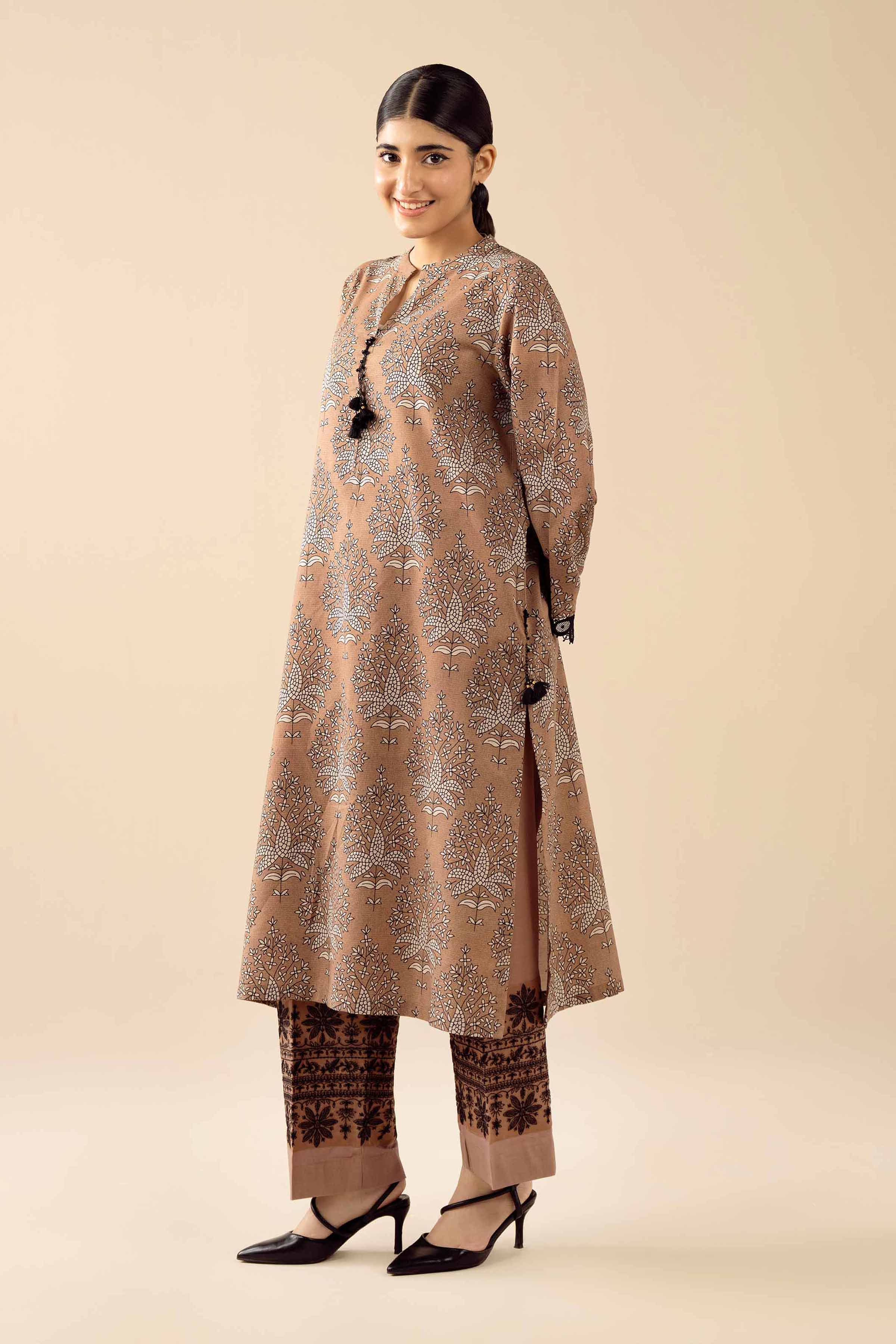 2 Piece - Printed Embroidered Suit - PW25-280 for Women - Pret Collection | Nishat | Shop Online