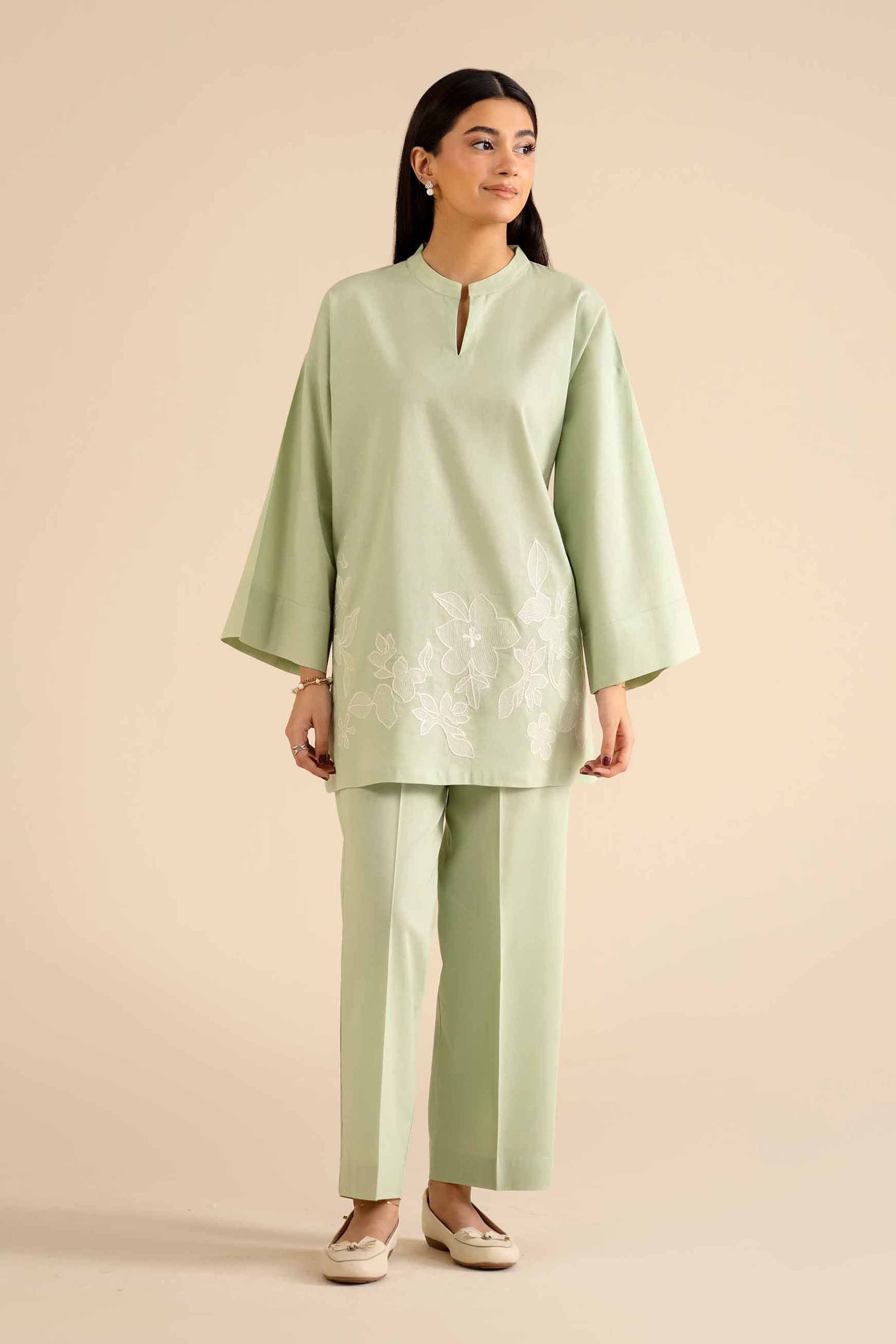 2 Piece - Embroidered Suit - PW25-300 for Women - Pret Collection | Nishat | Shop Online