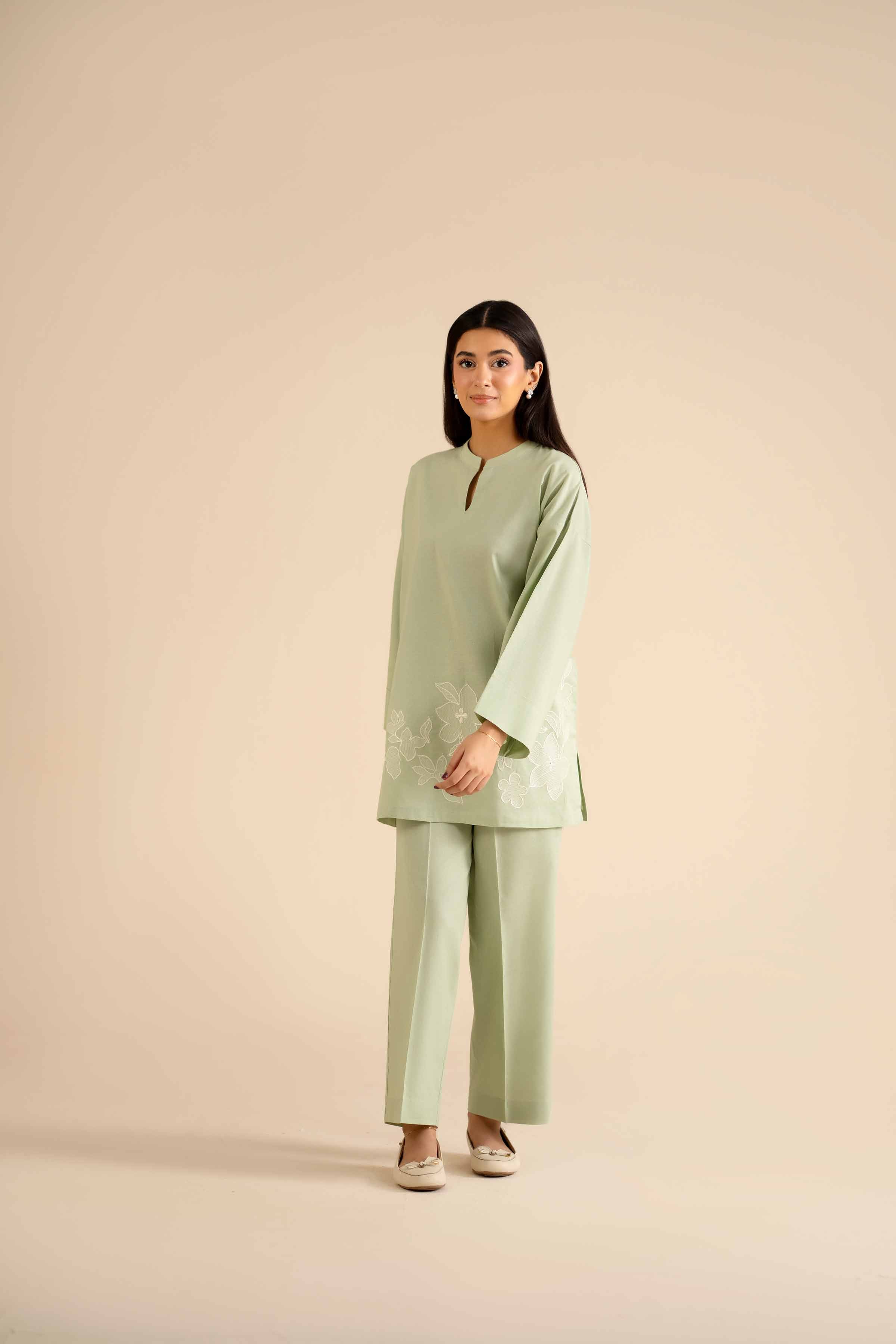 2 Piece - Embroidered Suit - PW25-300 for Women - Pret Collection | Nishat | Shop Online