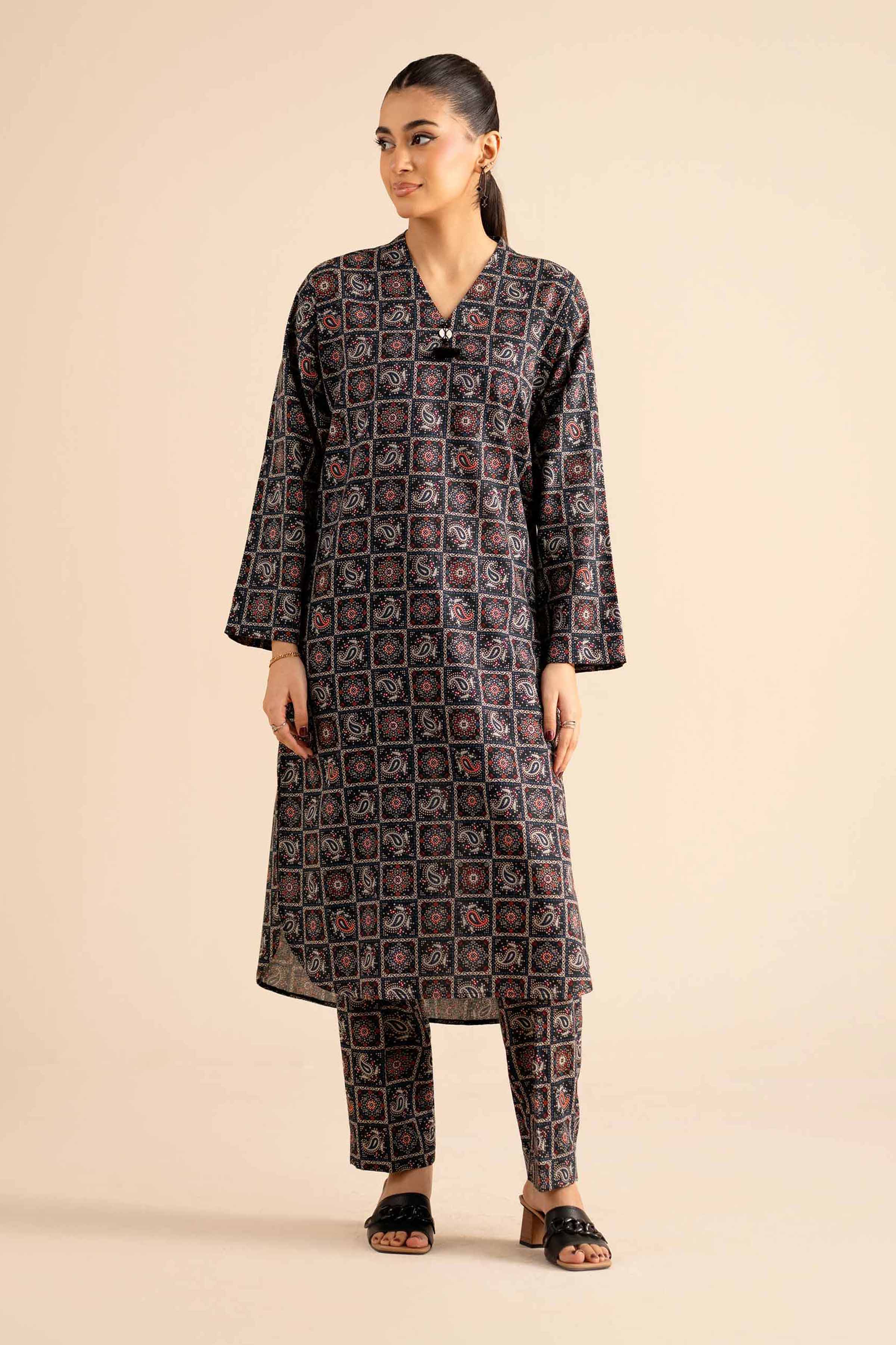 2 Piece - Printed Suit - PW25-302 for Women - Pret Collection | Nishat | Shop Online