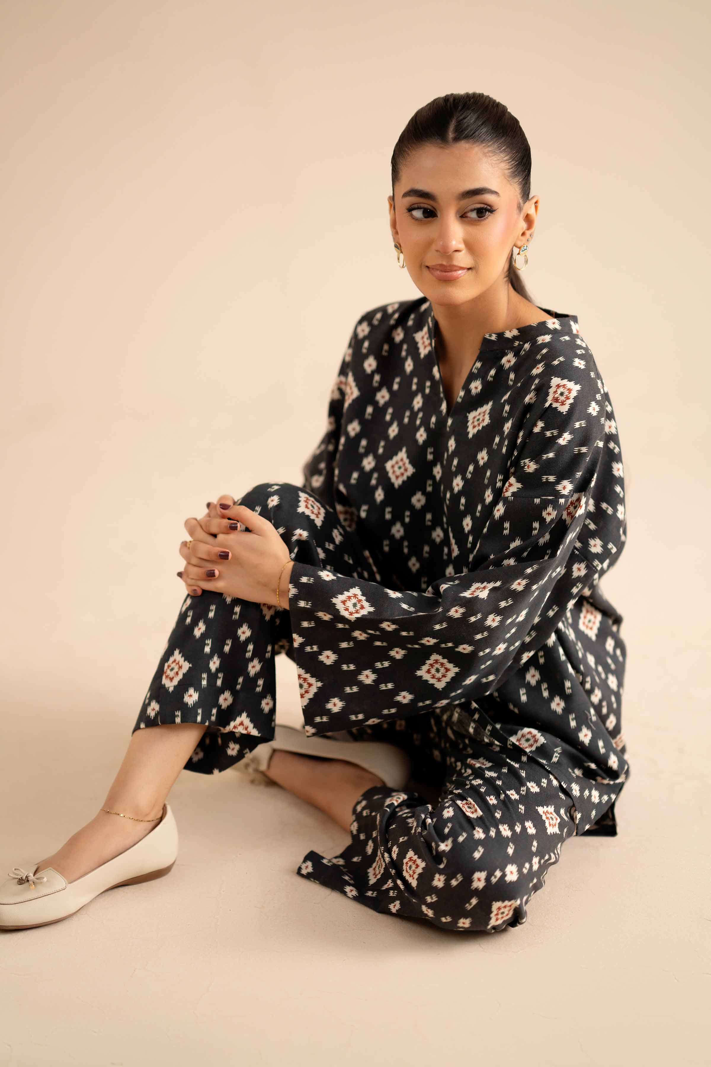 2 Piece - Printed Suit - PW25-308 for Women - Pret Collection | Nishat | Shop Online