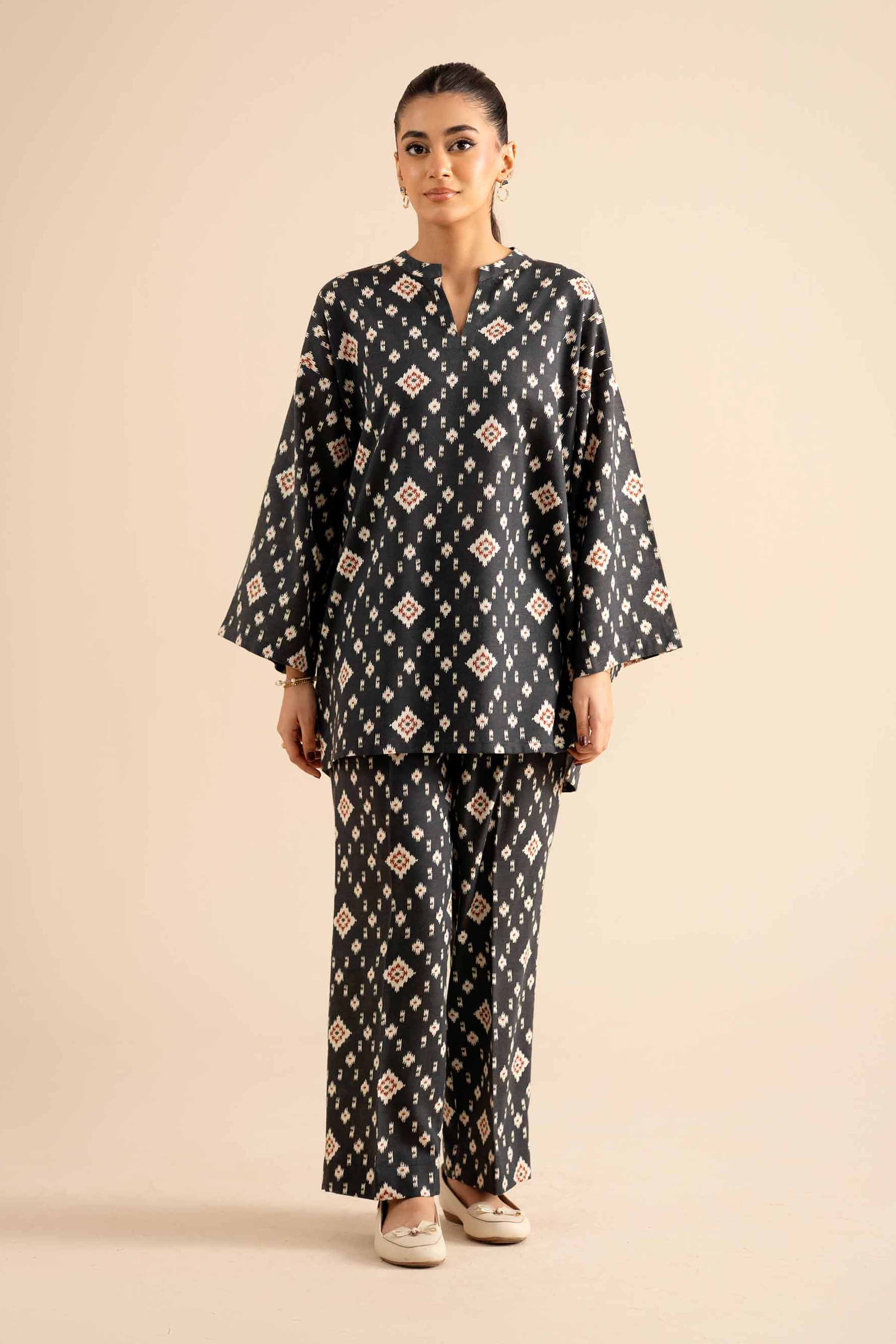 2 Piece - Printed Suit - PW25-308 for Women - Pret Collection | Nishat | Shop Online
