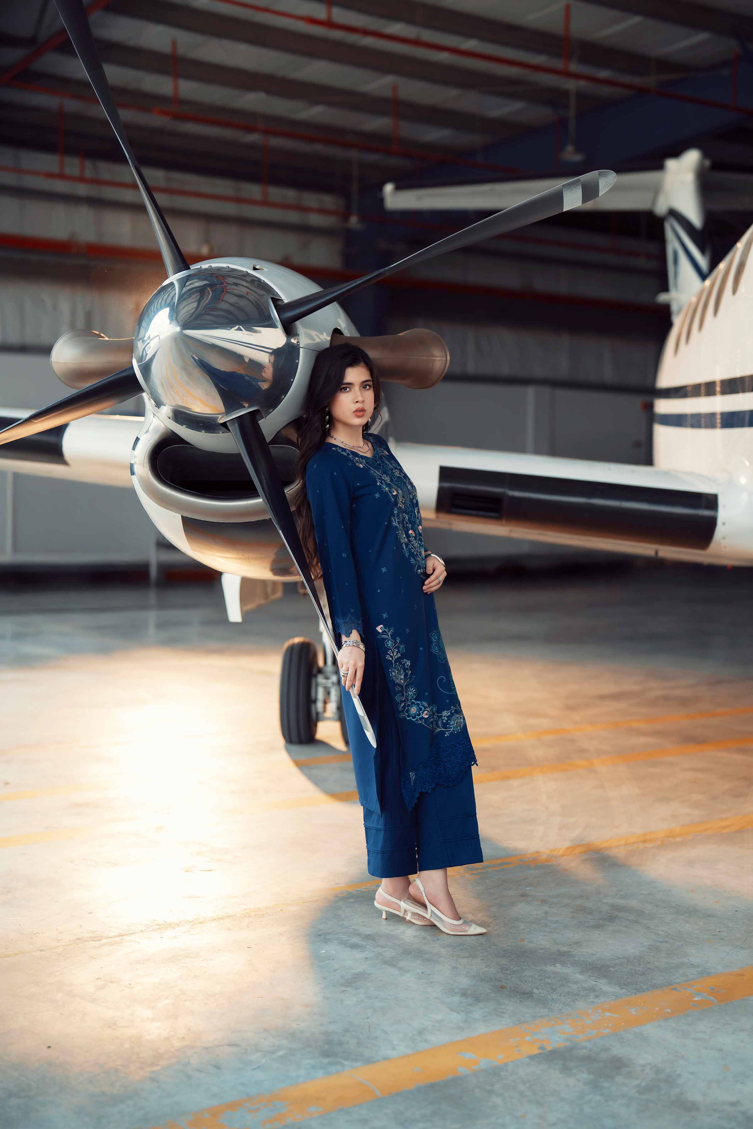 2 Piece - Embroidered Suit - PW25-321