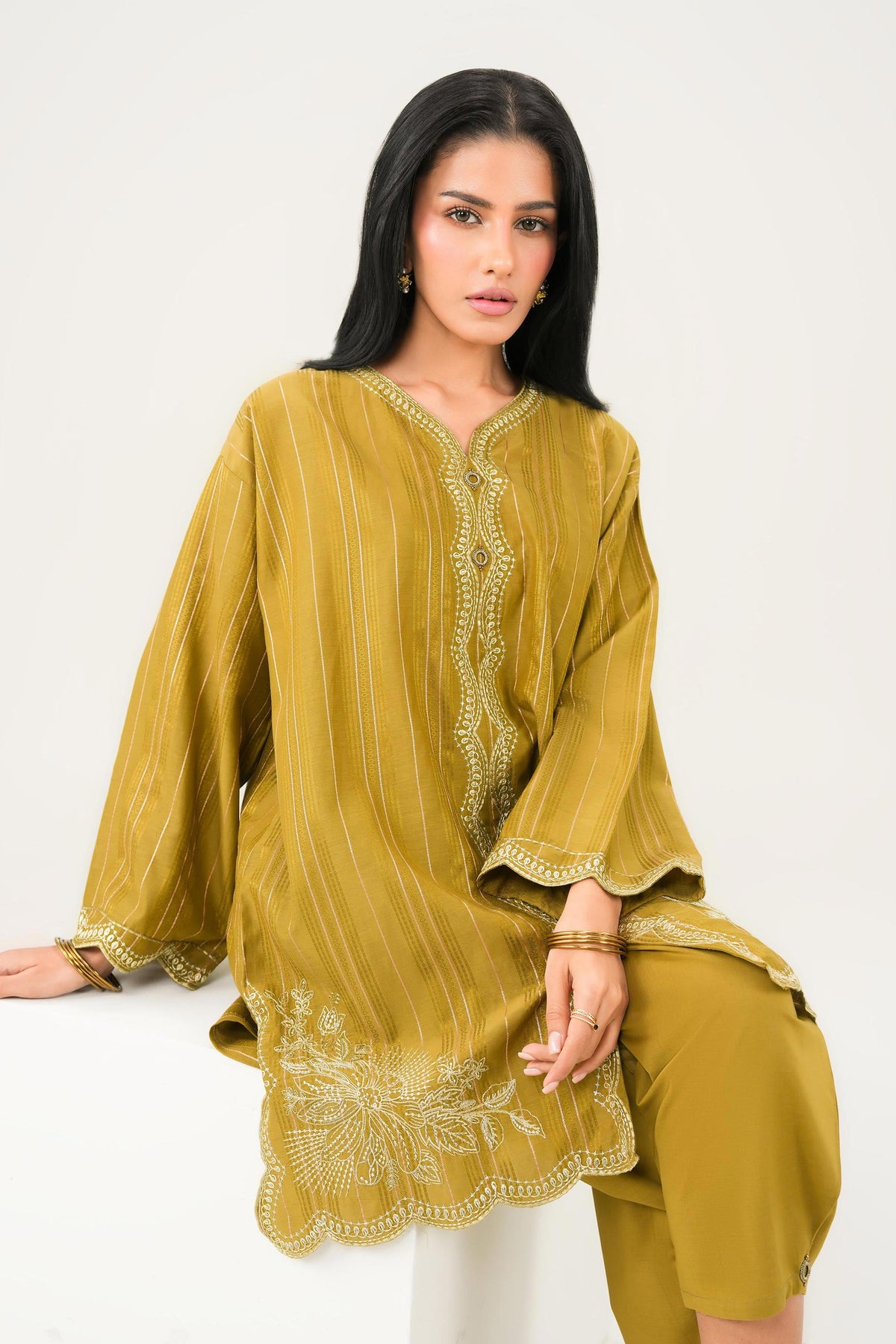 2 Piece - Embroidered Suit - PW25-366 for Women - Pret Collection | Nishat | Shop Online
