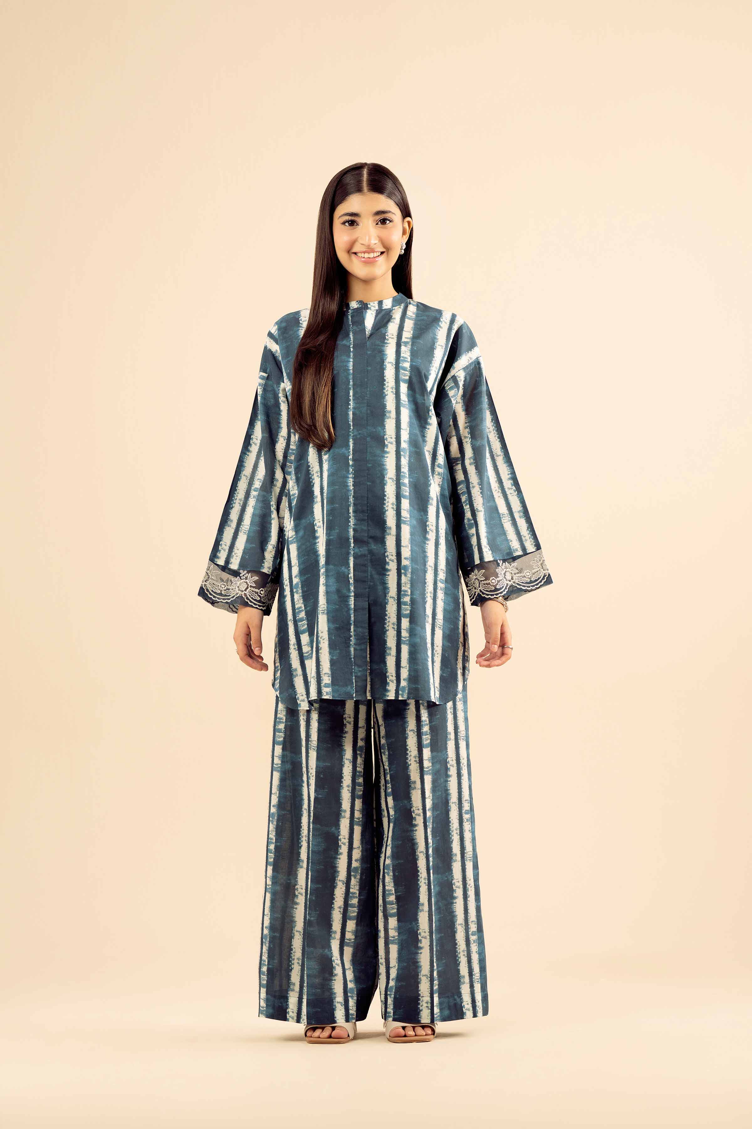 2 Piece - Printed Embroidered Suit - PW25-38 for Women - Pret Collection | Nishat | Shop Online