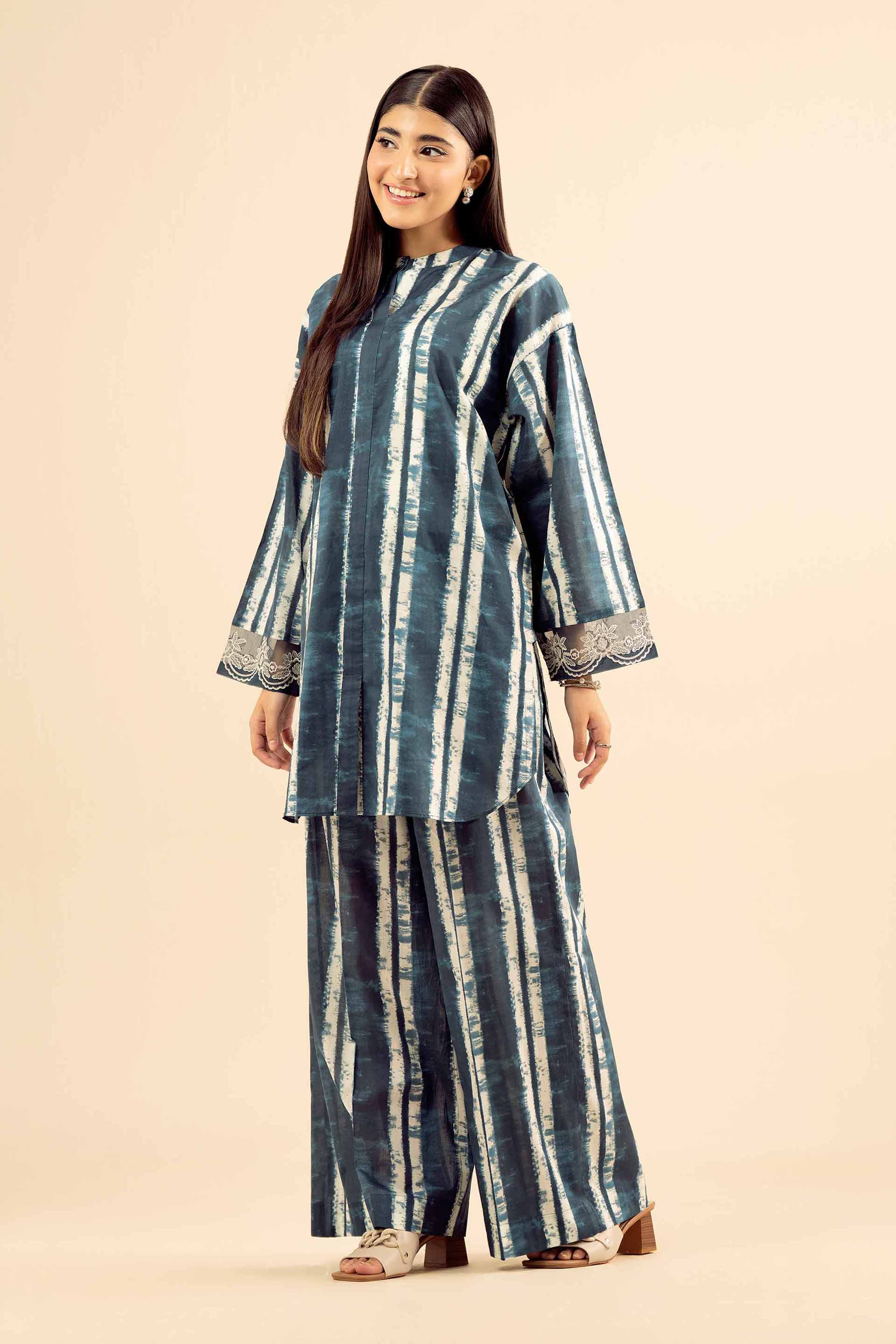 2 Piece - Printed Embroidered Suit - PW25-38 for Women - Pret Collection | Nishat | Shop Online