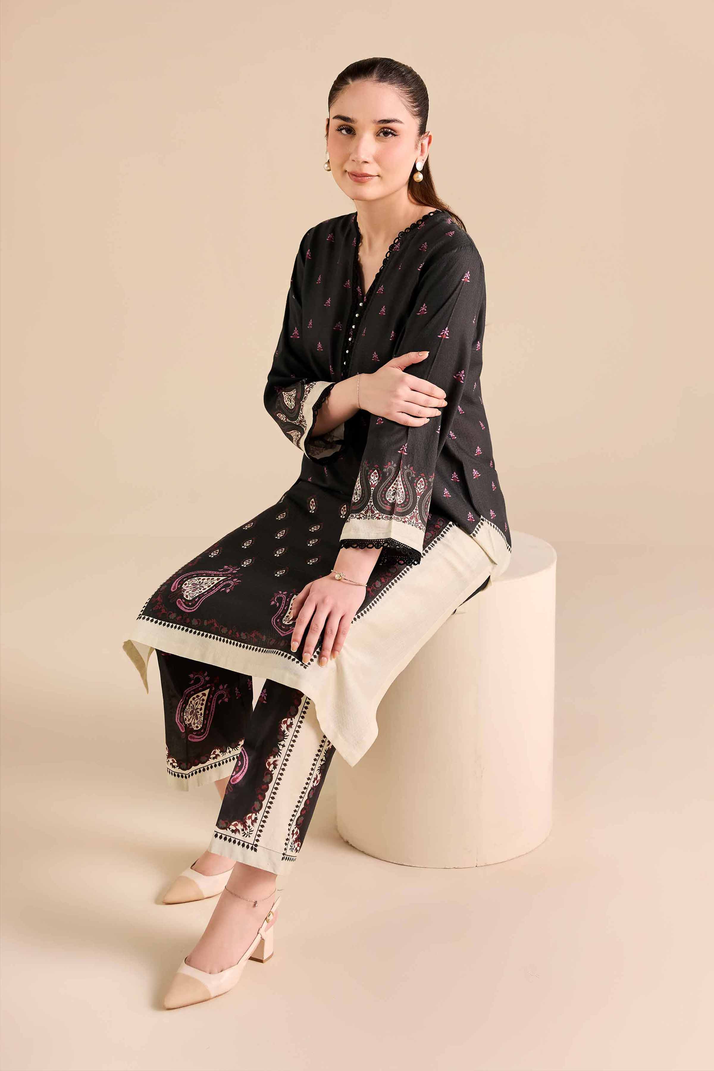 2 Piece - Printed Suit - PW25-385 for Women - Pret Collection | Nishat | Shop Online