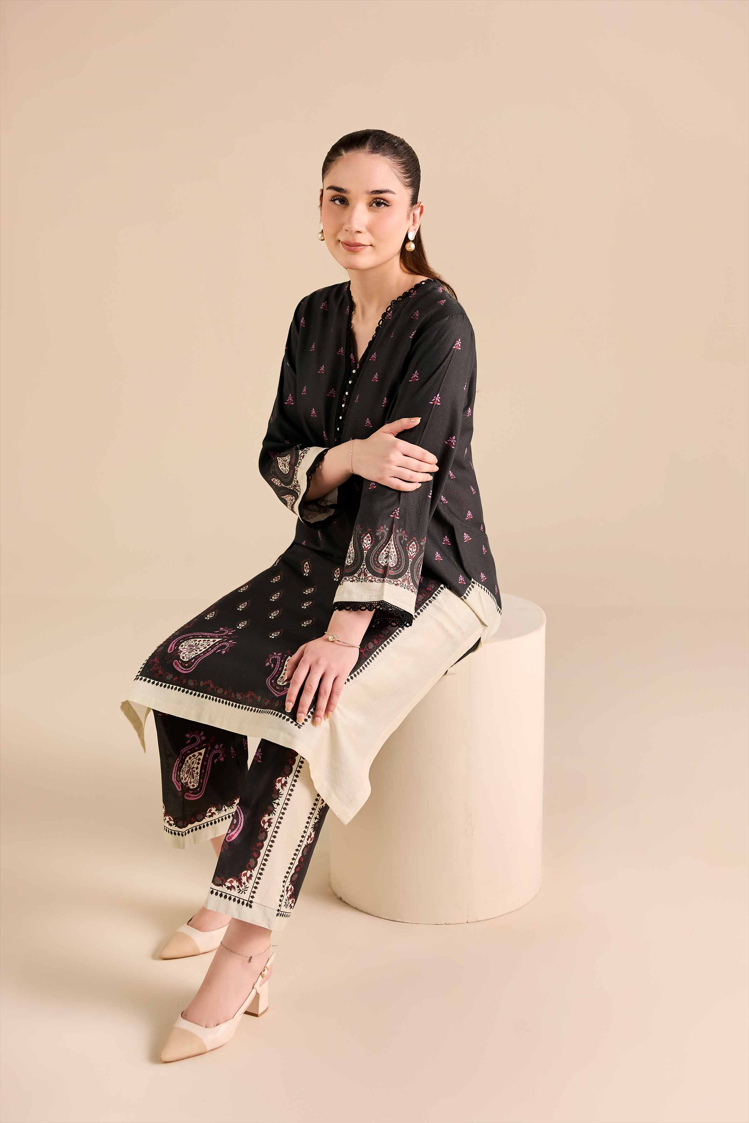 2 Piece - Printed Suit - PW25-385 for Women - Pret Collection | Nishat | Shop Online