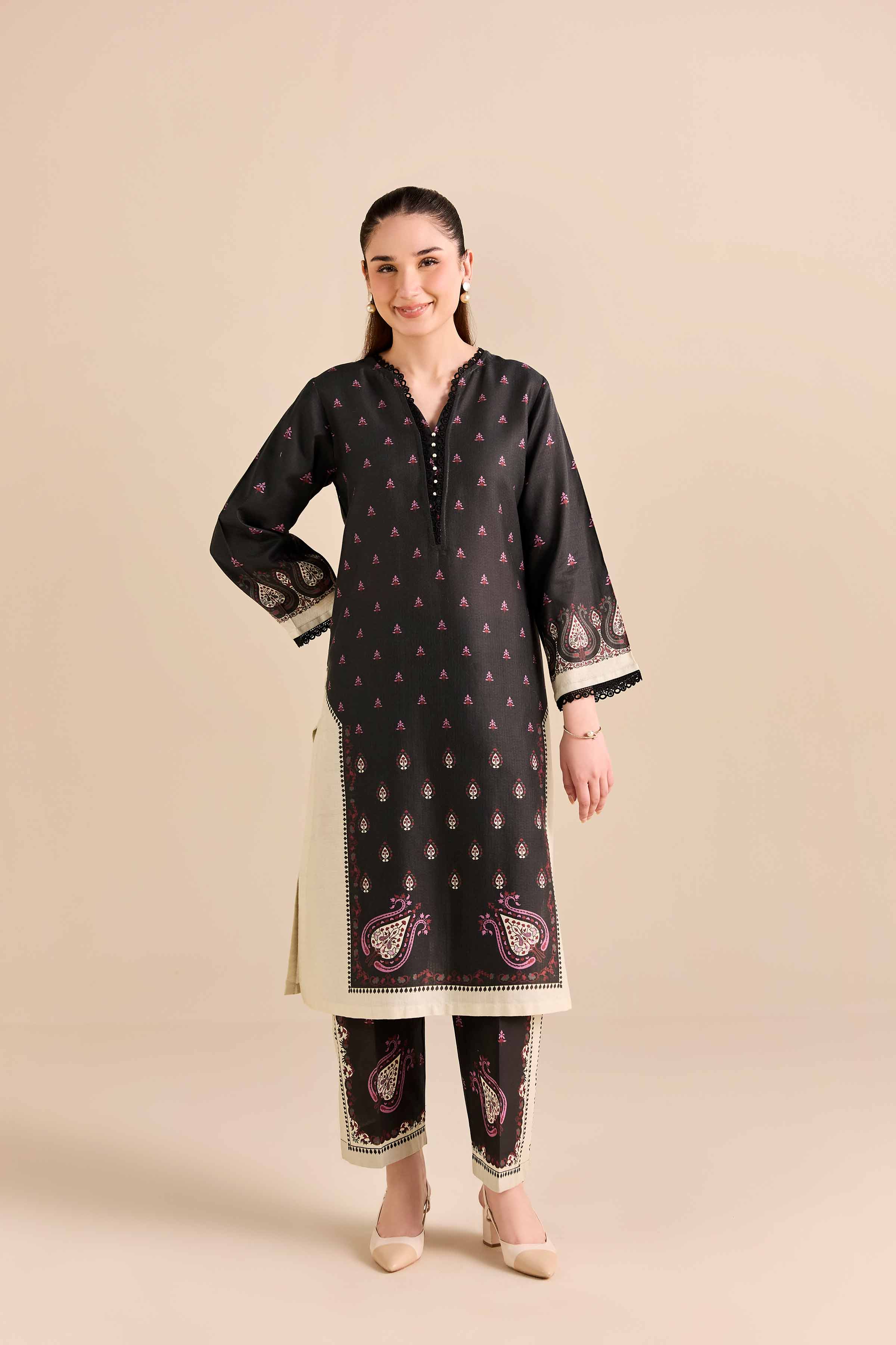 2 Piece - Printed Suit - PW25-385 for Women - Pret Collection | Nishat | Shop Online