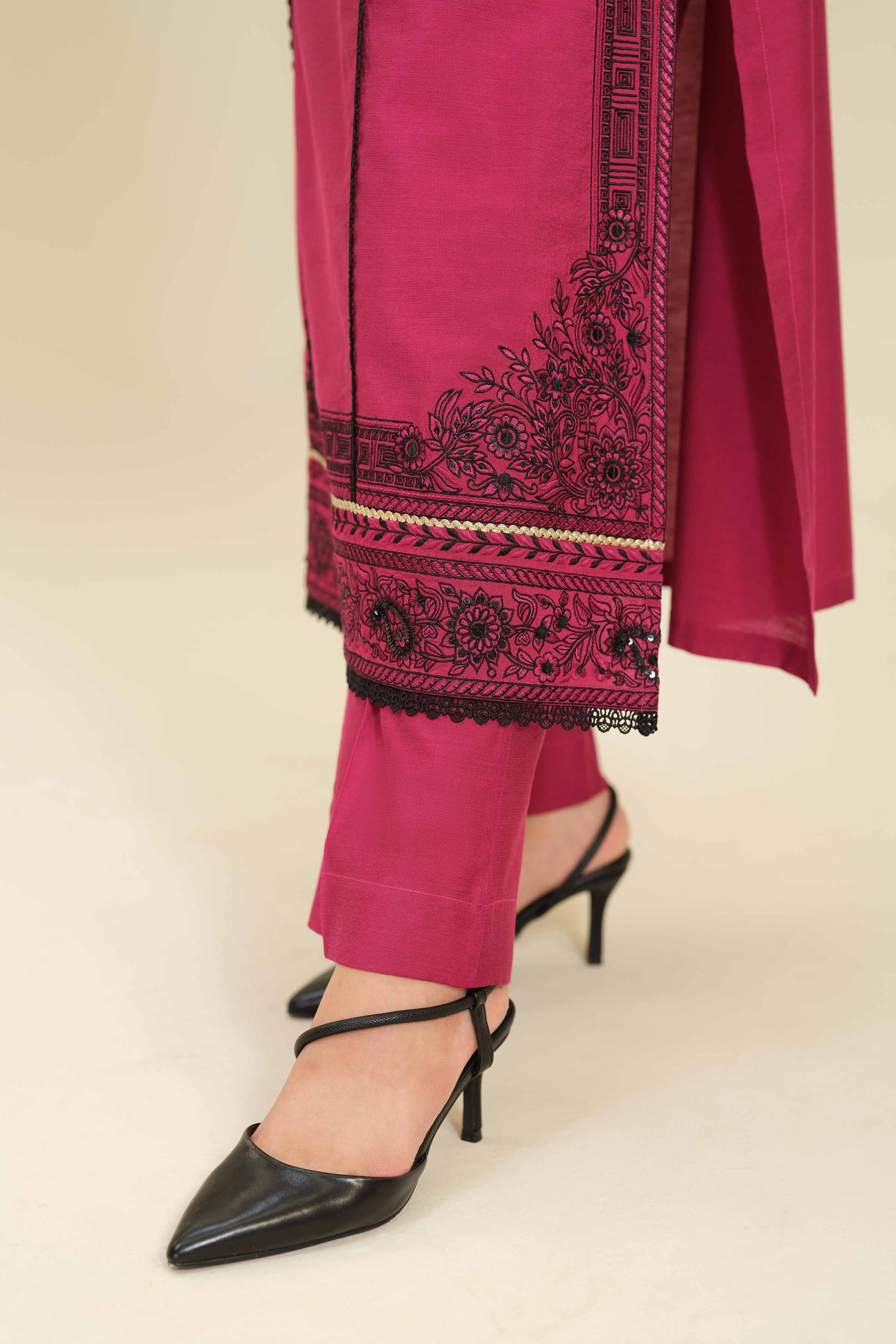 3 Piece - Embroidered Suit - PW25-402 for Women - Pret Collection | Nishat | Shop Online