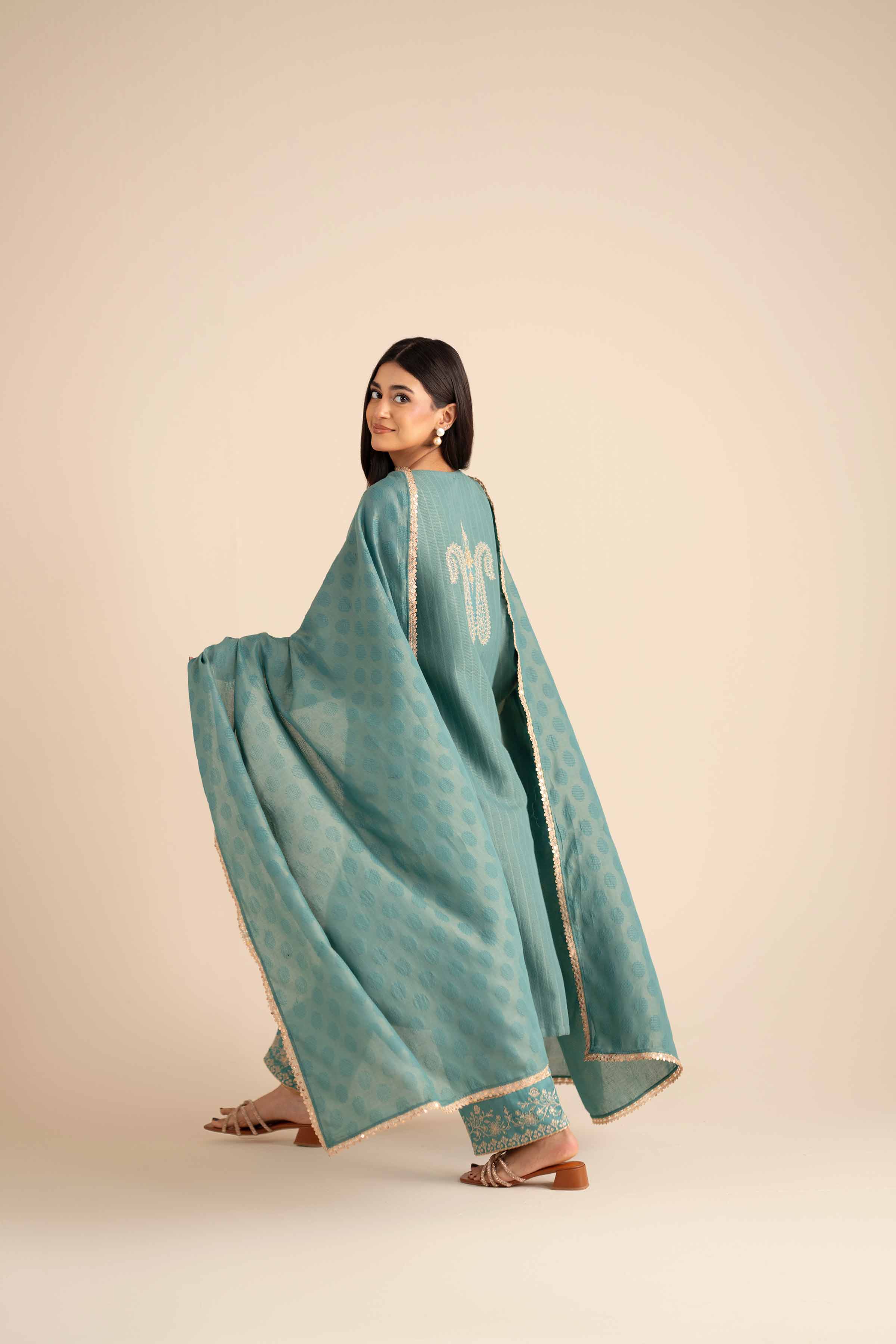 3 Piece - Embroidered Suit - PW25-406 for Women - Pret Collection | Nishat | Shop Online