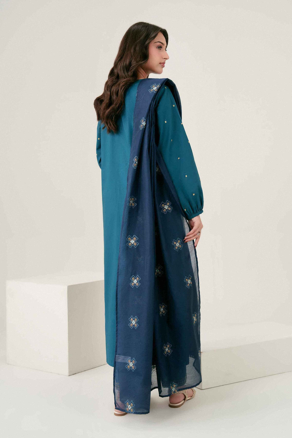 3 Piece - Embroidered Suit - PW25-414 for Women - Pret Collection | Nishat | Shop Online