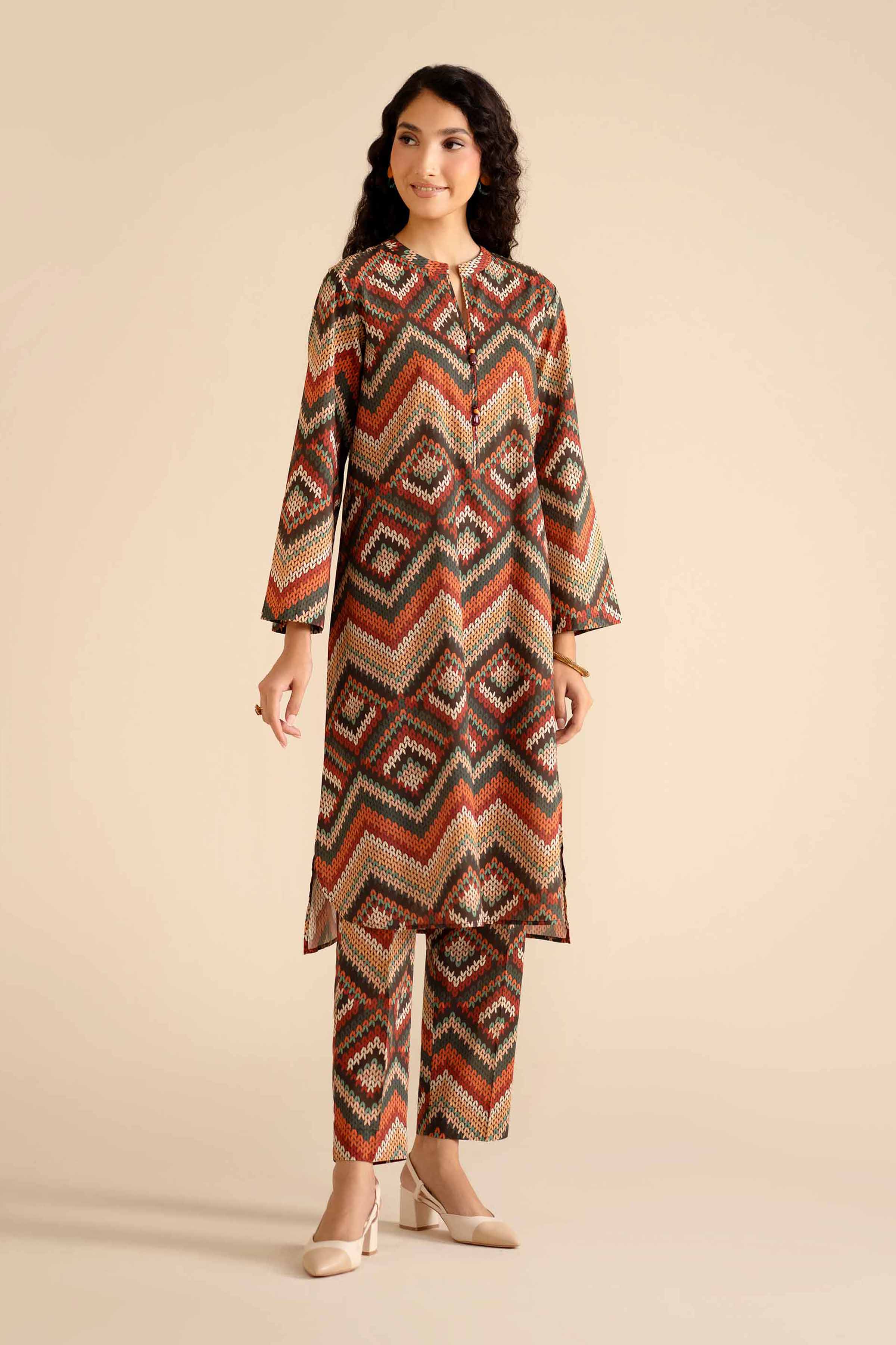 2 Piece - Printed Suit - PW25-42 for Women - Pret Collection | Nishat | Shop Online