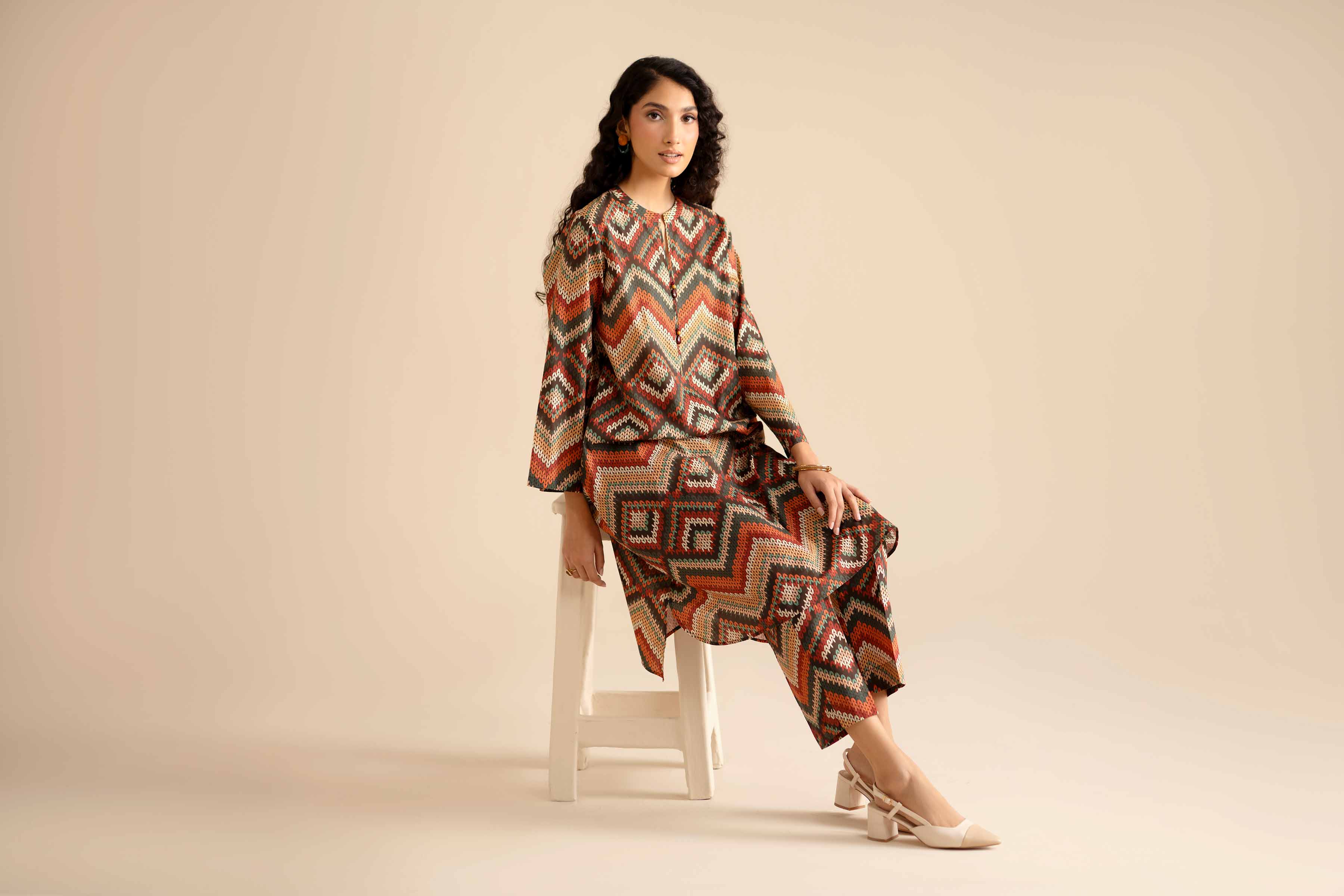 2 Piece - Printed Suit - PW25-42 for Women - Pret Collection | Nishat | Shop Online