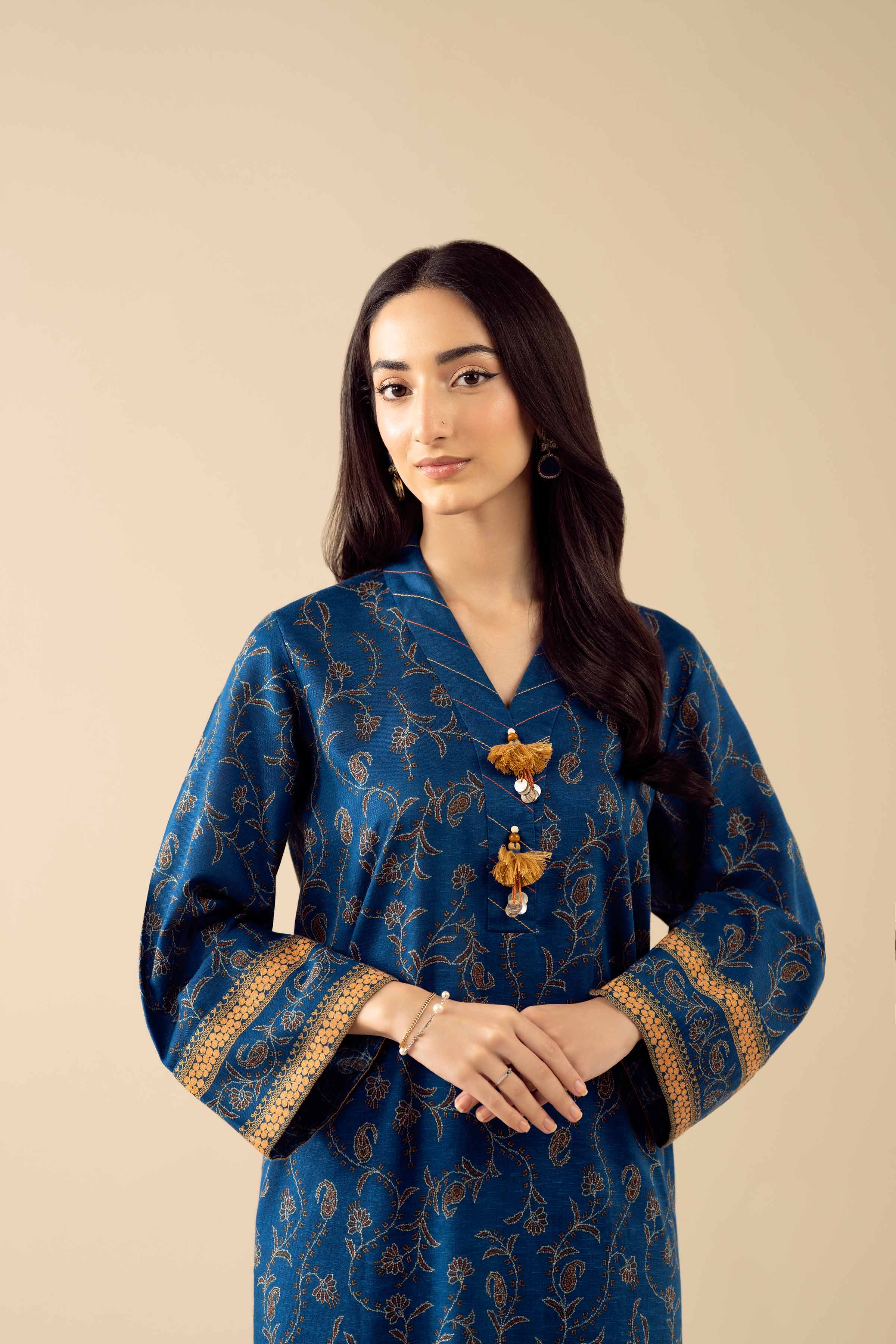 3 Piece - Printed Embroidered Suit - PW25-430 for Women - Pret Collection | Nishat | Shop Online