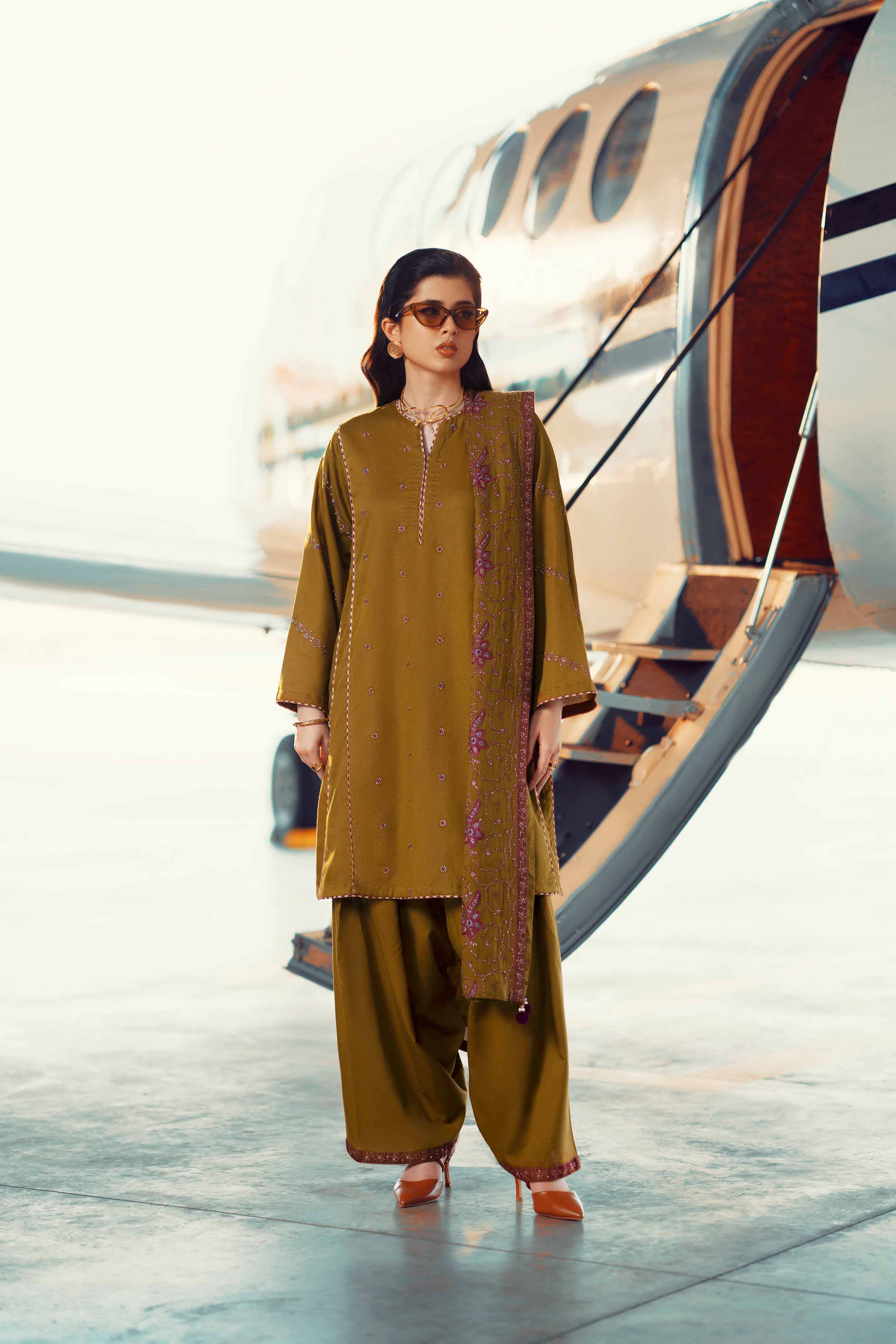 3 Piece - Embroidered Suit - PW25-438 for Women - Pret Collection | Nishat | Shop Online