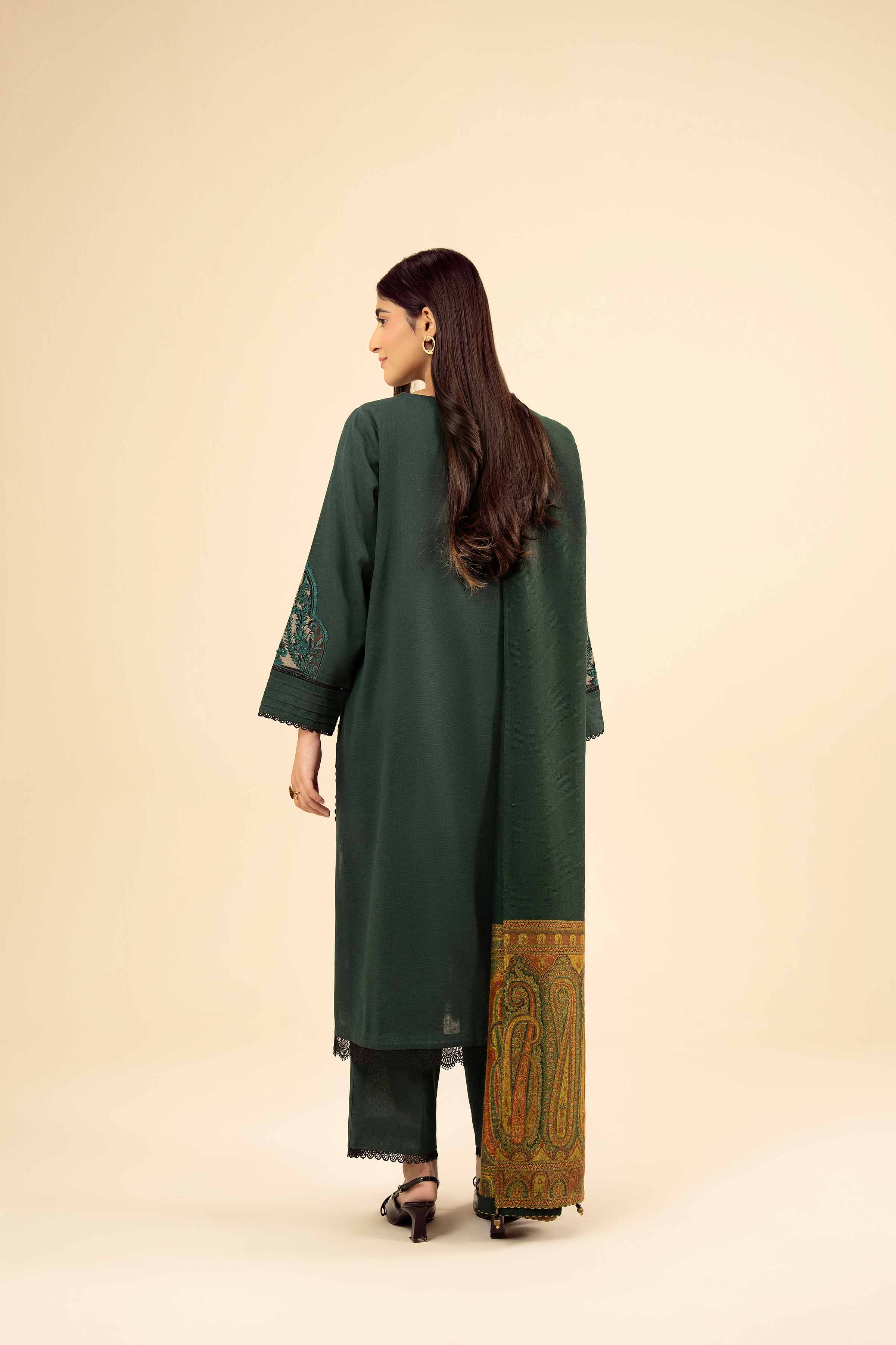 3 Piece - Embroidered Suit - PW25-447 for Women - Pret Collection | Nishat | Shop Online