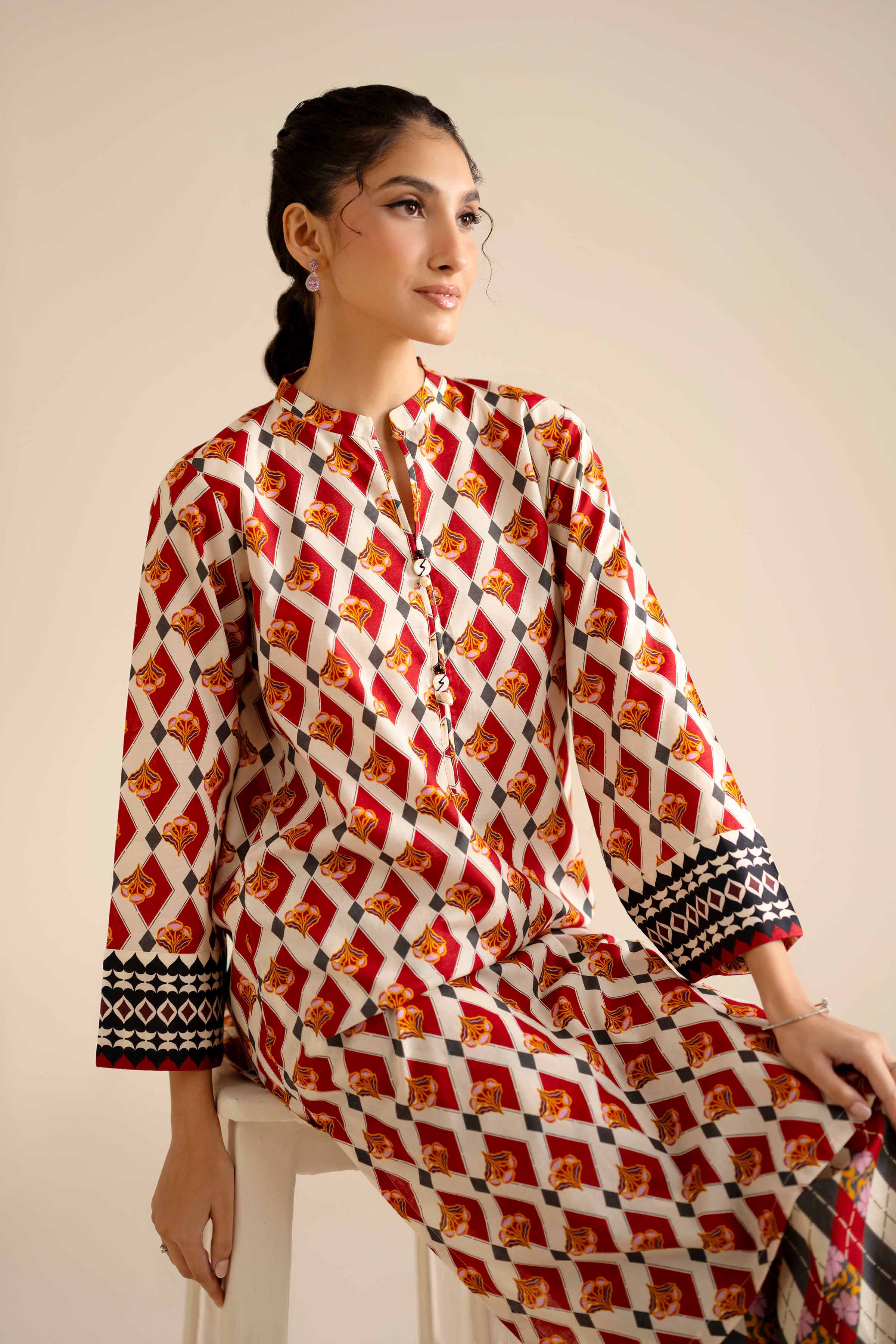 2 Piece - Printed Suit - PW25-45 for Women - Pret Collection | Nishat | Shop Online