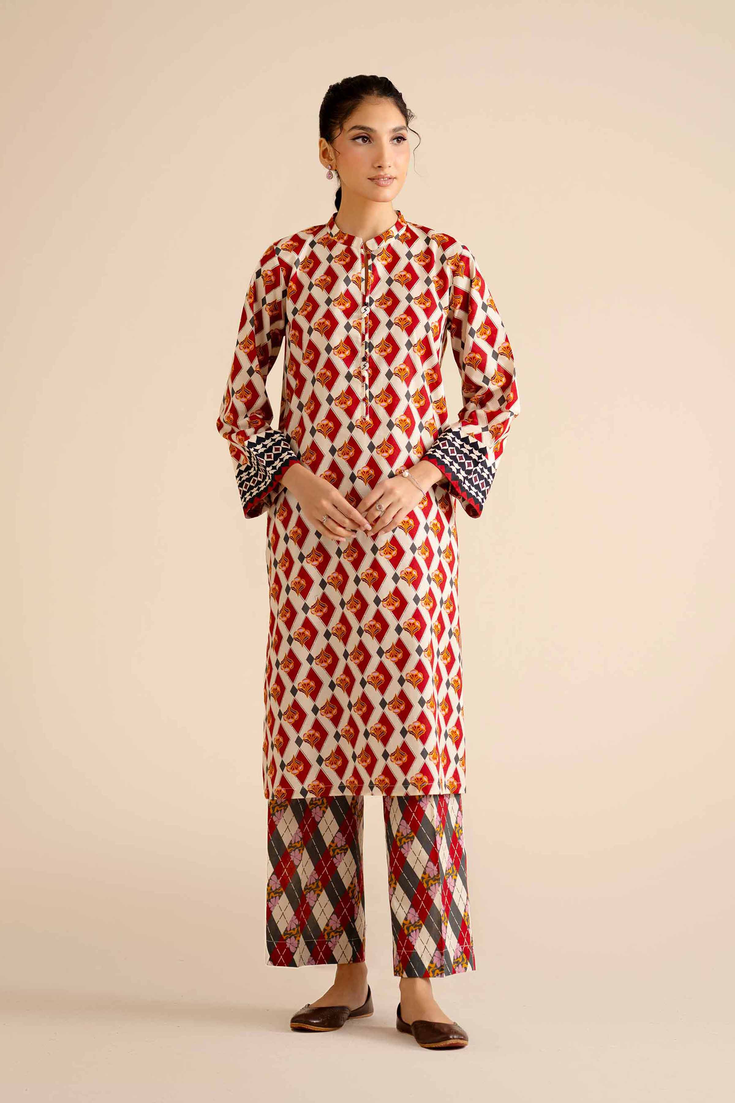 2 Piece - Printed Suit - PW25-45 for Women - Pret Collection | Nishat | Shop Online