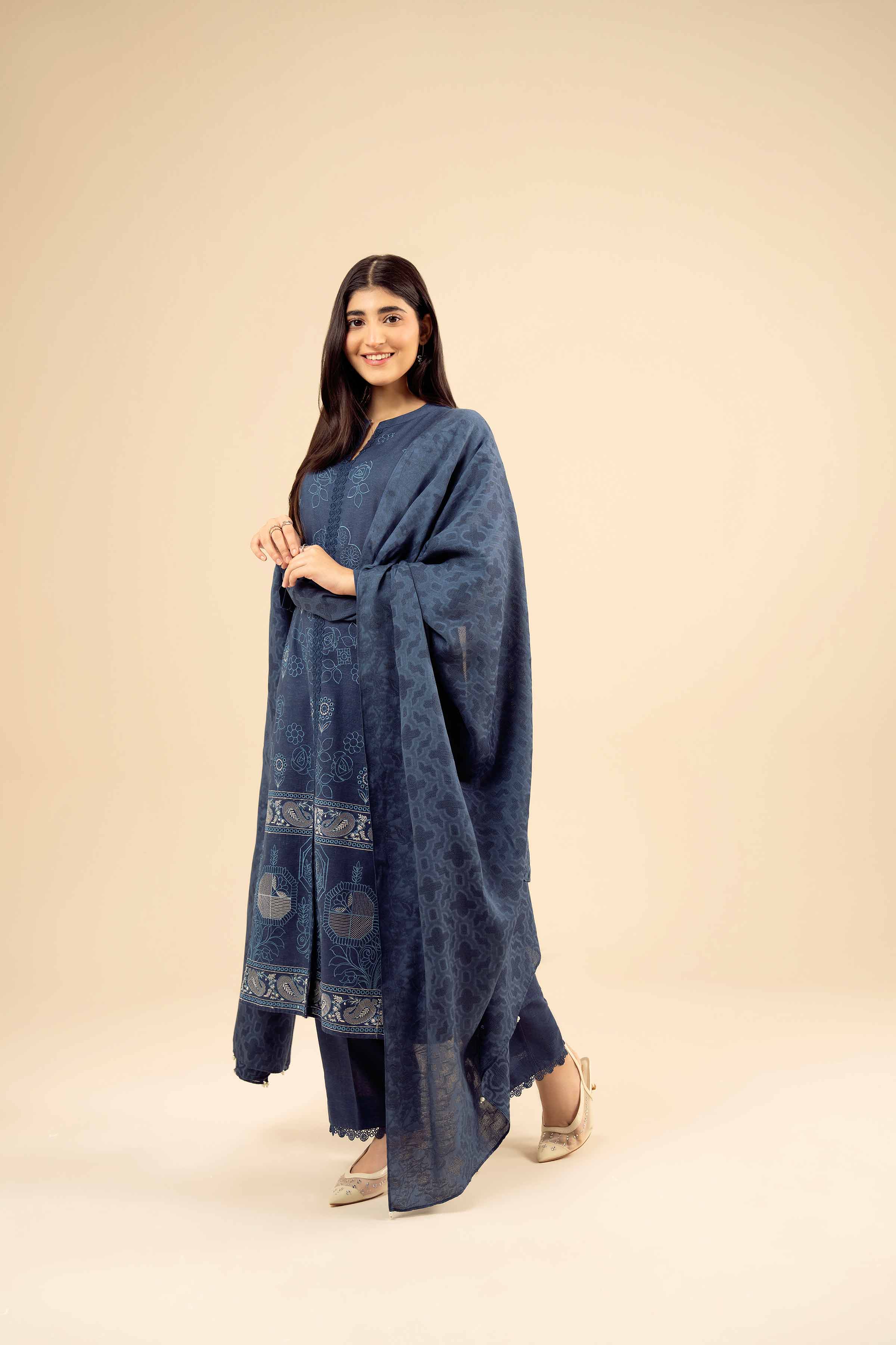 3 Piece - Embroidered Suit - PW25-452 for Women - Pret Collection | Nishat | Shop Online