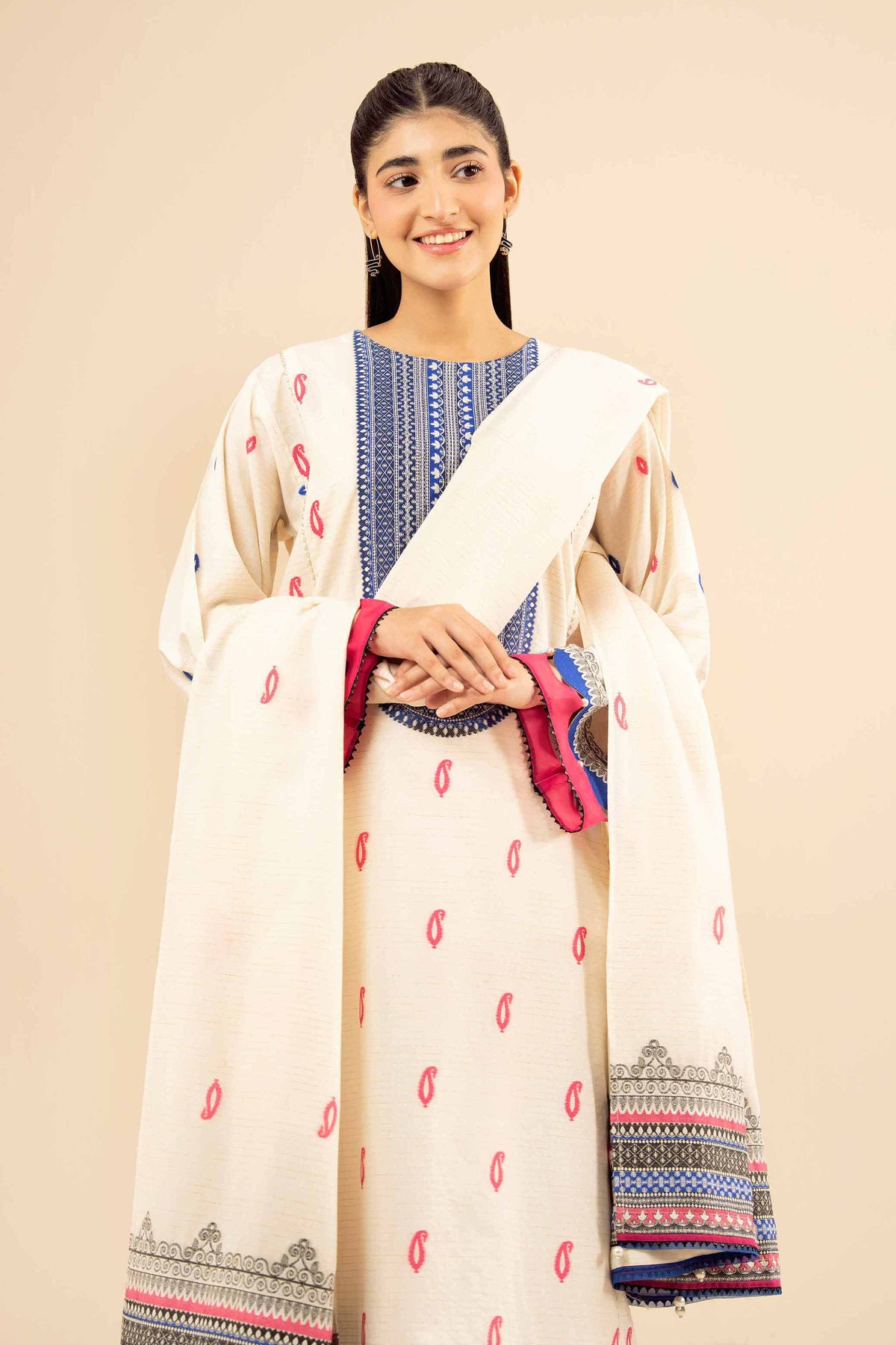 3 Piece - Printed Suit - PW25-453 for Women - Pret Collection | Nishat | Shop Online