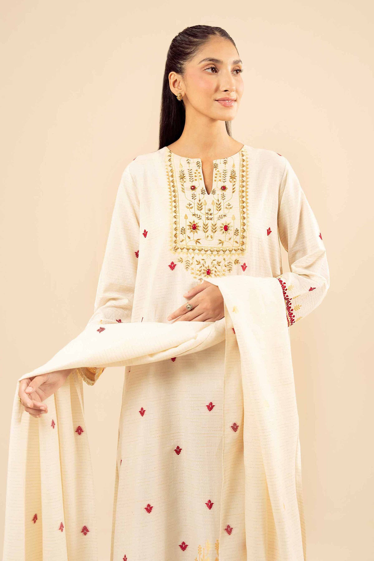 3 Piece - Printed Suit - PW25-454 for Women - Pret Collection | Nishat | Shop Online