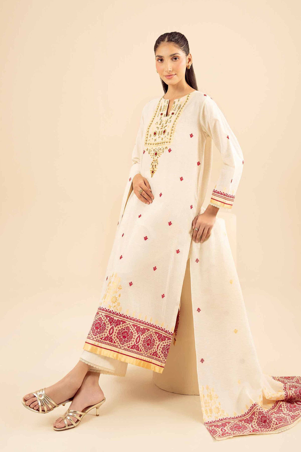 3 Piece - Printed Suit - PW25-454 for Women - Pret Collection | Nishat | Shop Online