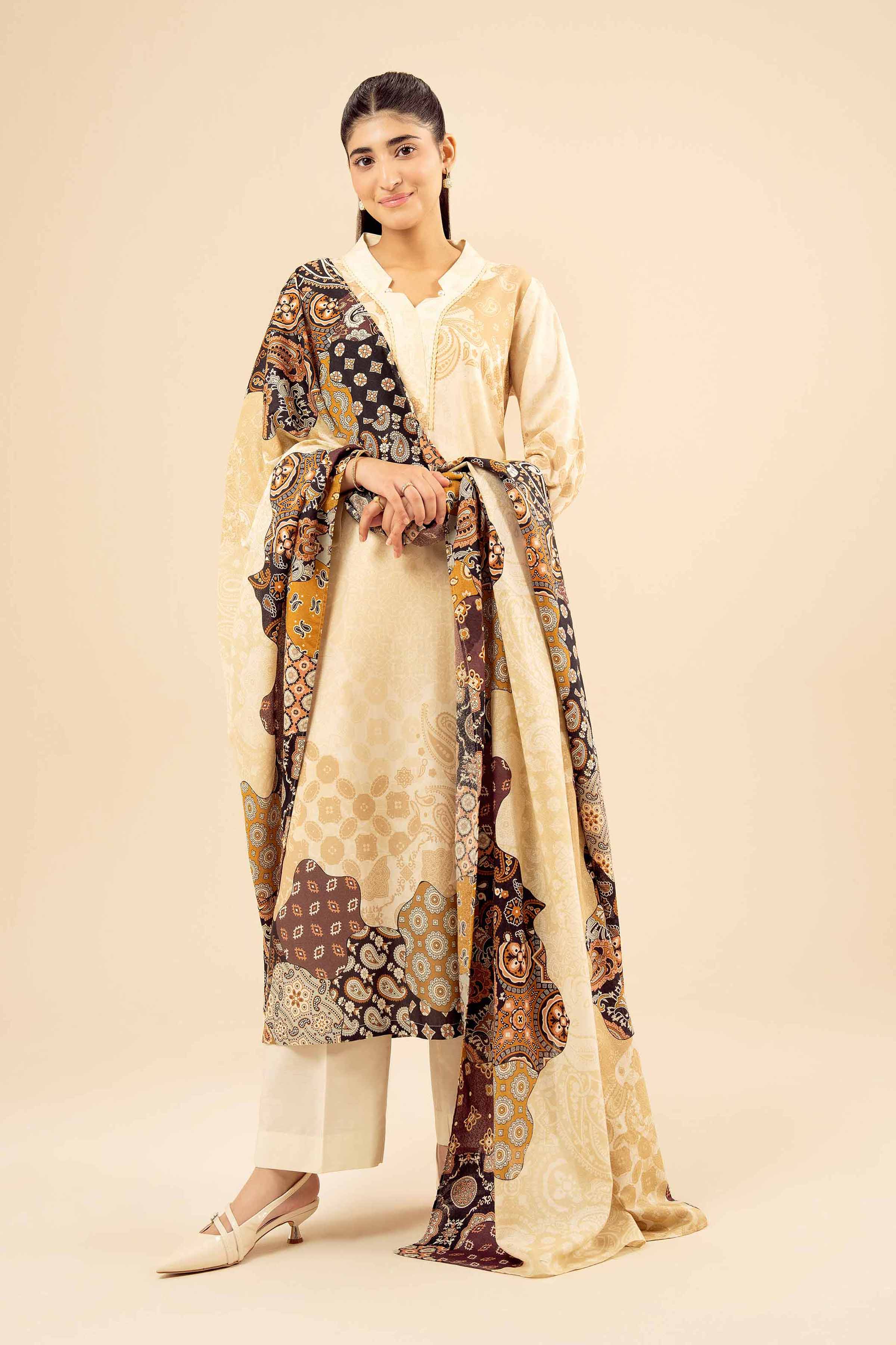 3 Piece - Printed Suit - PW25-466 for Women - Pret Collection | Nishat | Shop Online