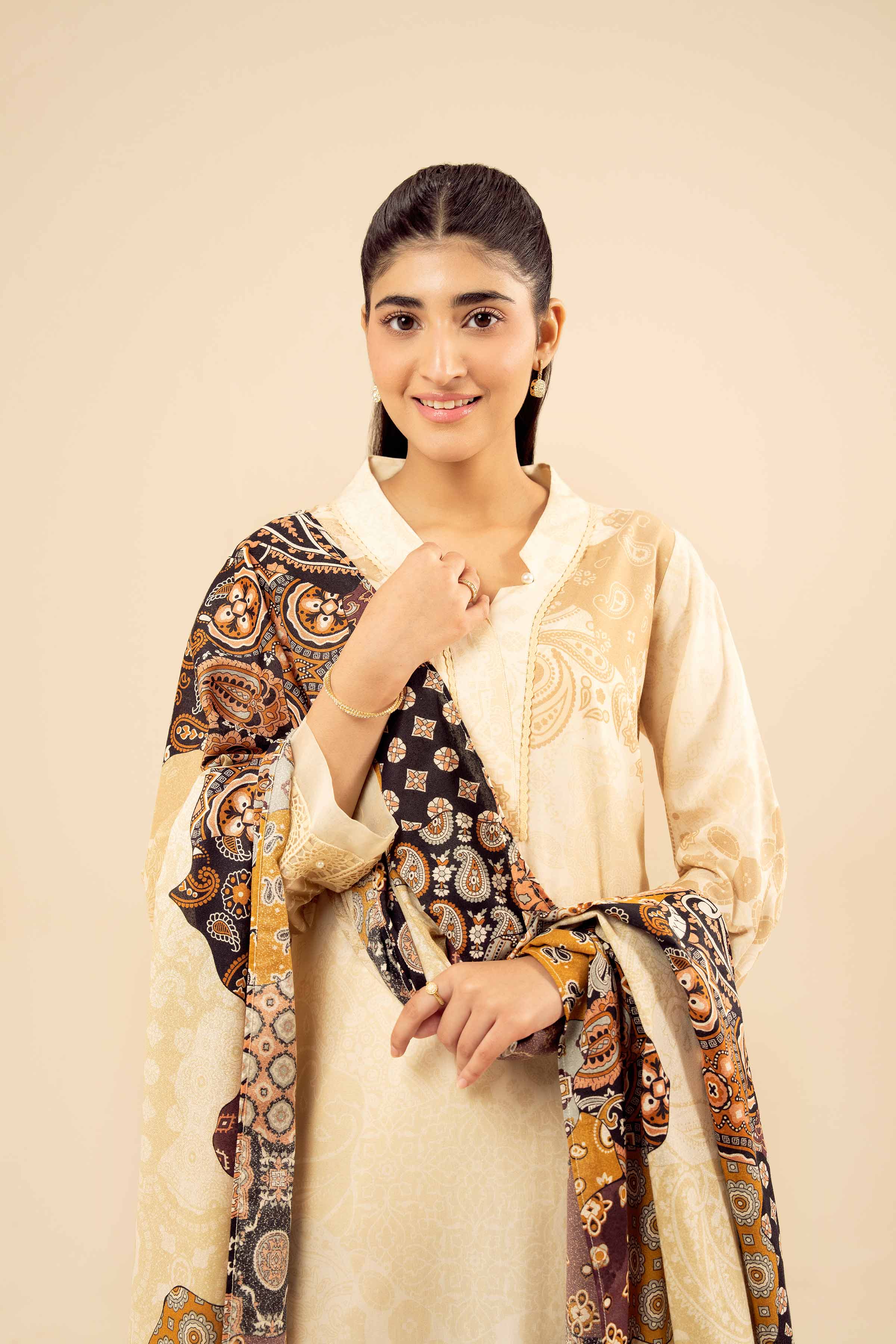 3 Piece - Printed Suit - PW25-466 for Women - Pret Collection | Nishat | Shop Online