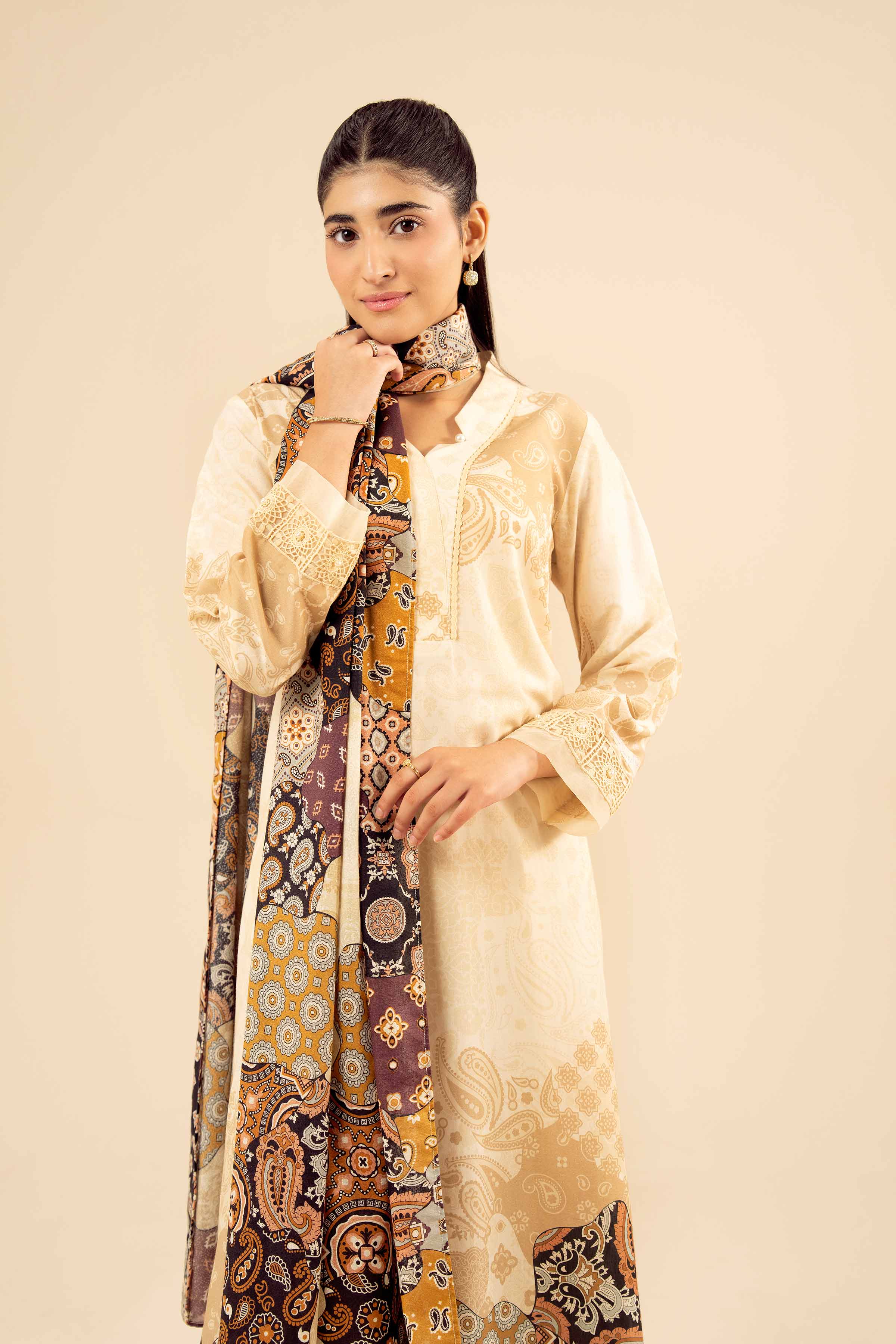 3 Piece - Printed Suit - PW25-466 for Women - Pret Collection | Nishat | Shop Online