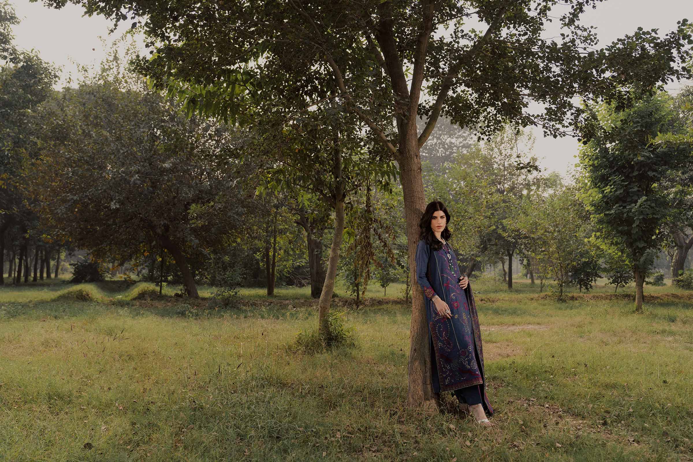 3 Piece - Embroidered Suit - PW25-478