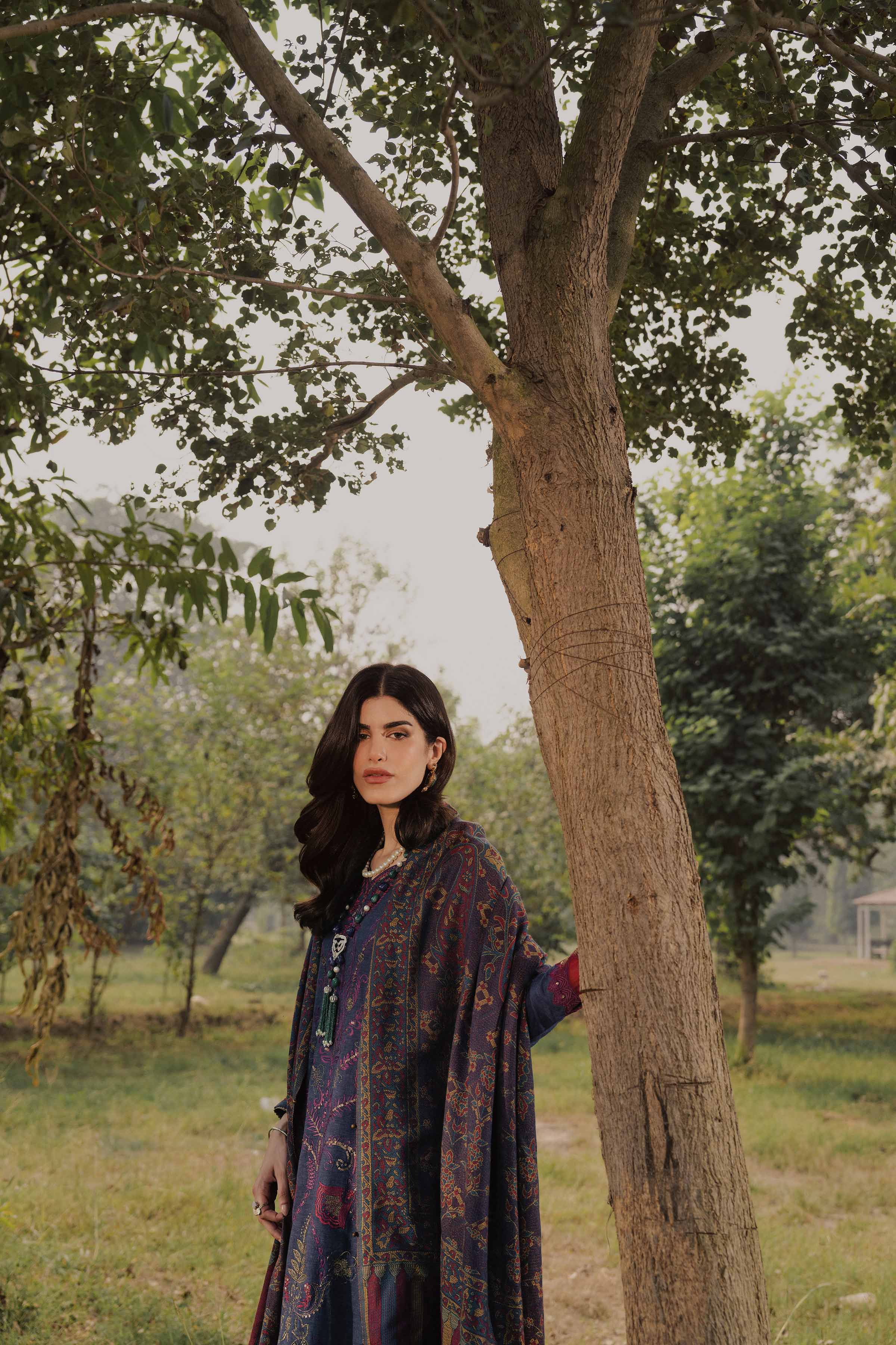 3 Piece - Embroidered Suit - PW25-478