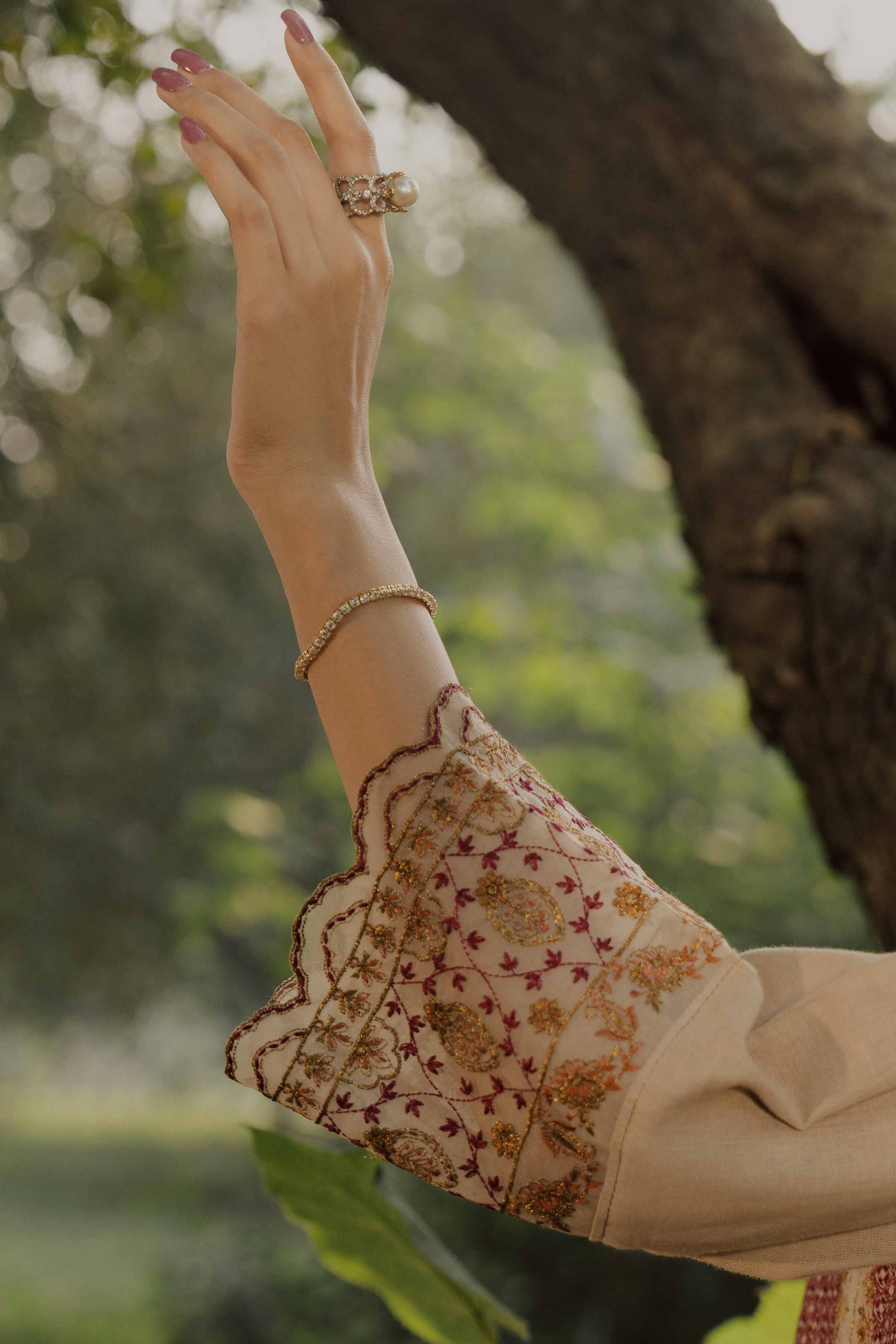 3 Piece - Embroidered Suit - PW25-480 for Women - Pret Collection | Nishat | Shop Online