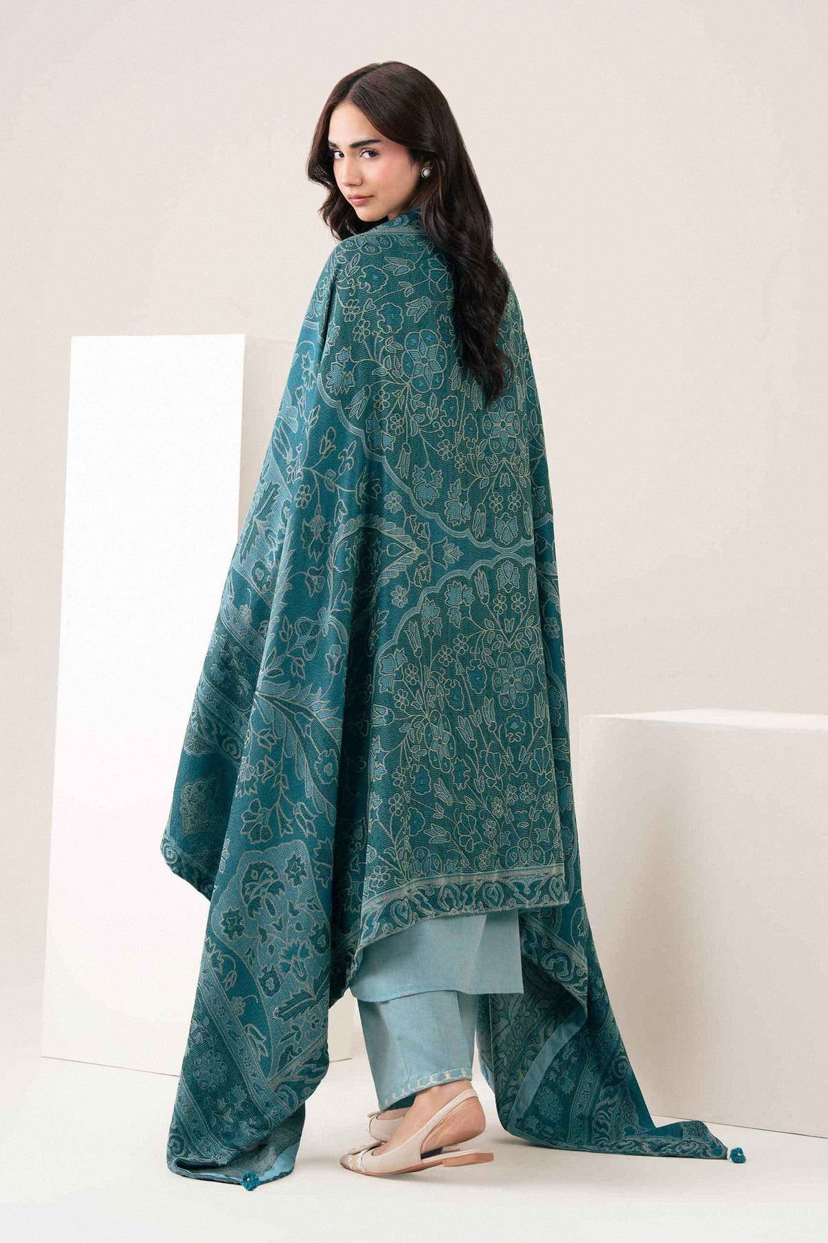 3 Piece - Embroidered Suit - PW25-482