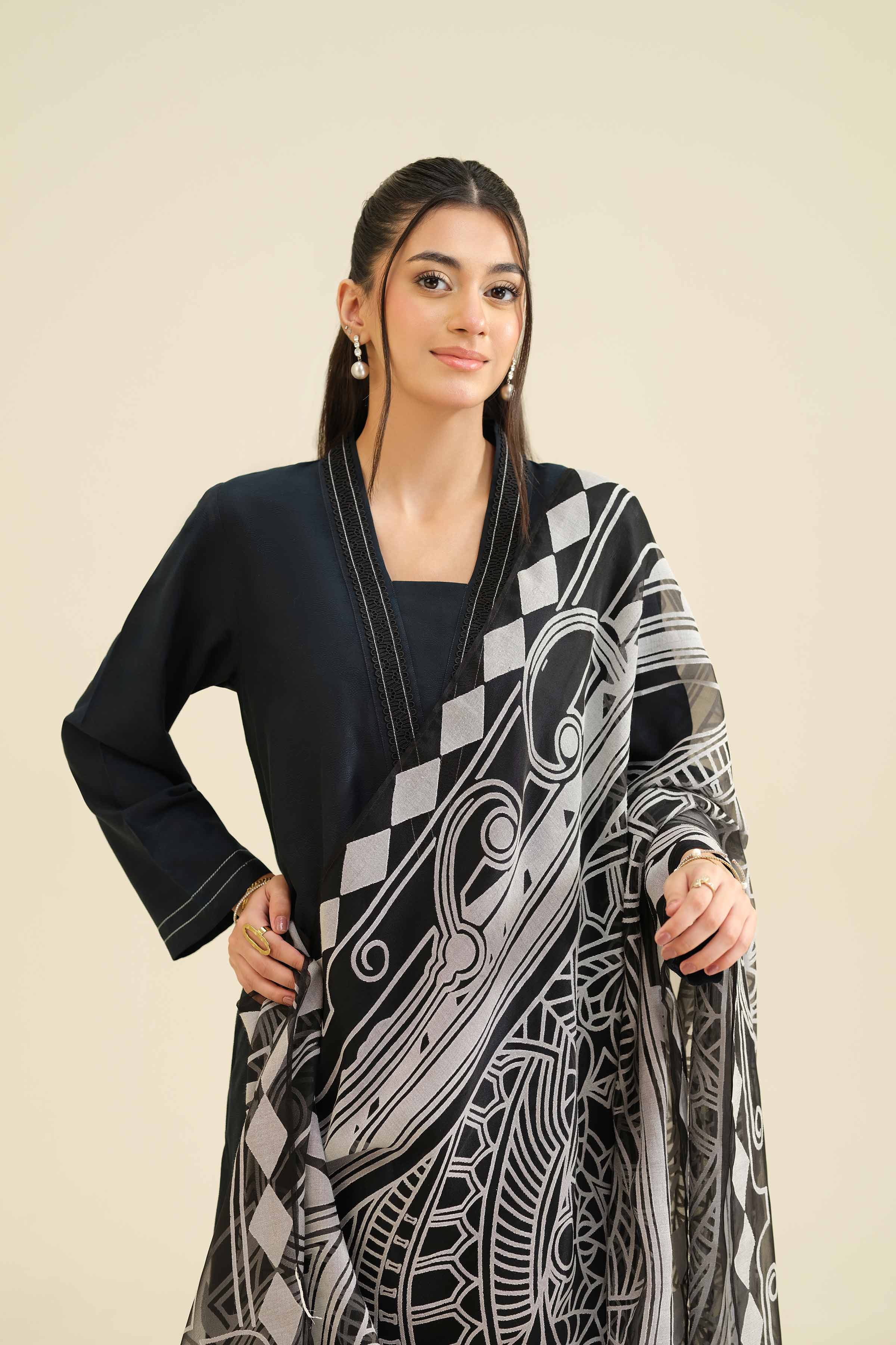 3 Piece - Basic Suit - PW25-50 for Women - Pret Collection | Nishat | Shop Online
