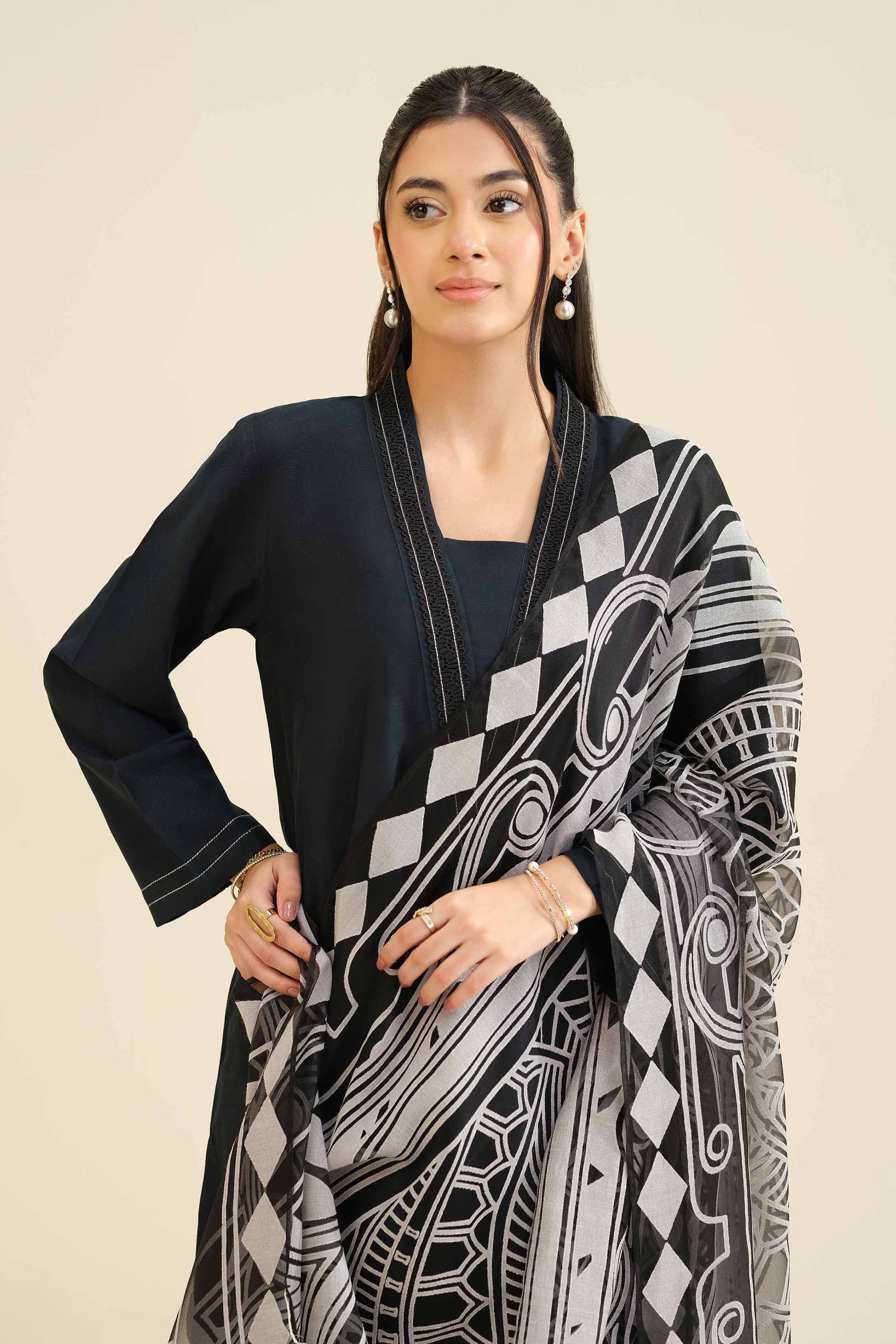3 Piece - Basic Suit - PW25-50 for Women - Pret Collection | Nishat | Shop Online