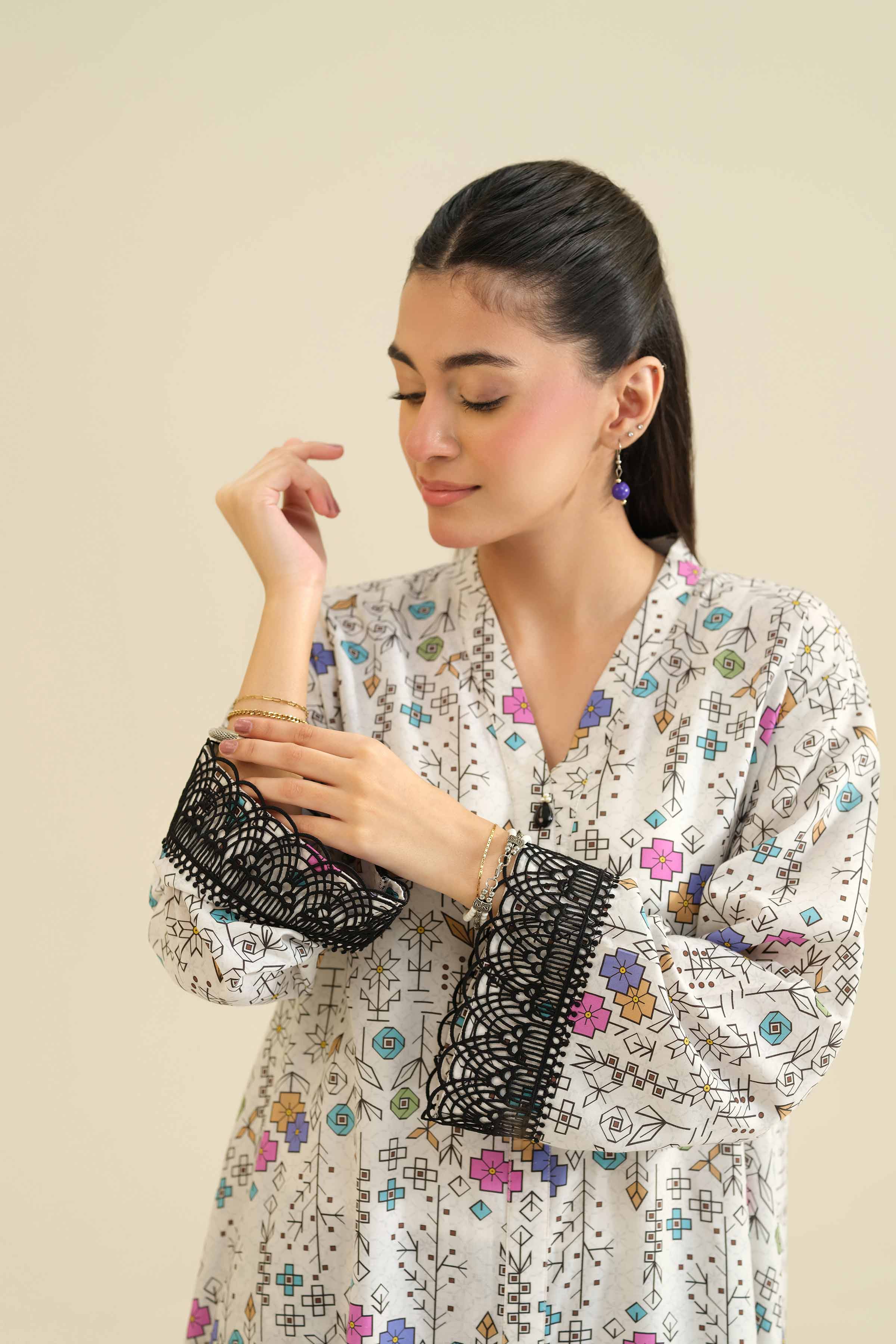 2 Piece - Printed Suit - PW25-51 for Women - Pret Collection | Nishat | Shop Online