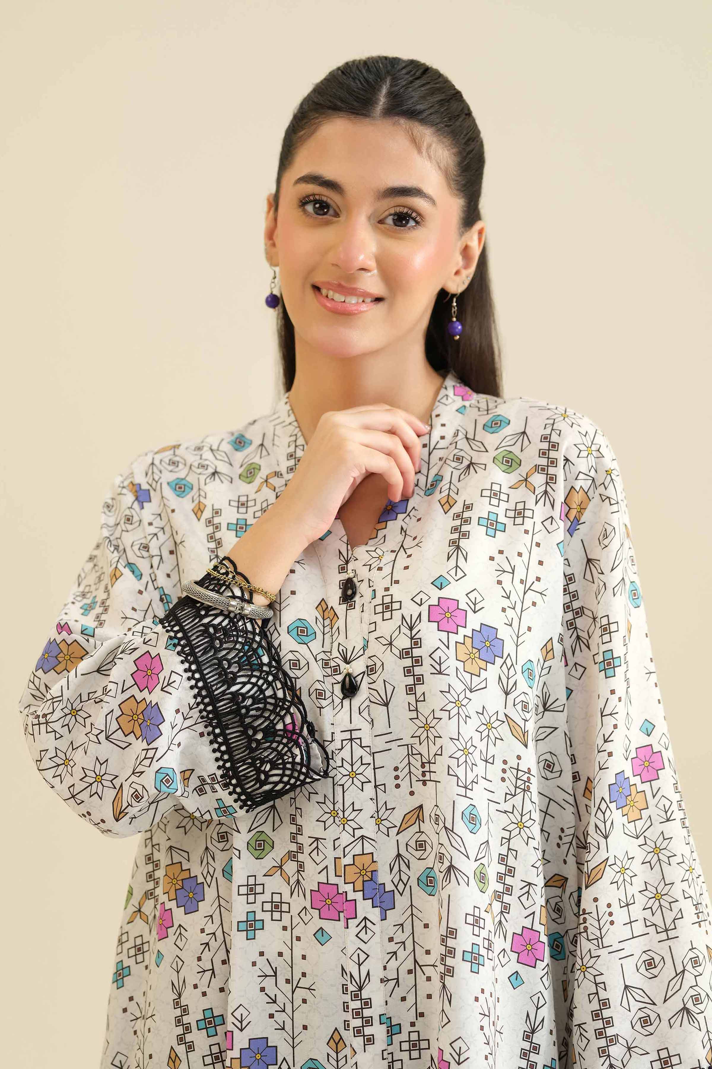 2 Piece - Printed Suit - PW25-51 for Women - Pret Collection | Nishat | Shop Online